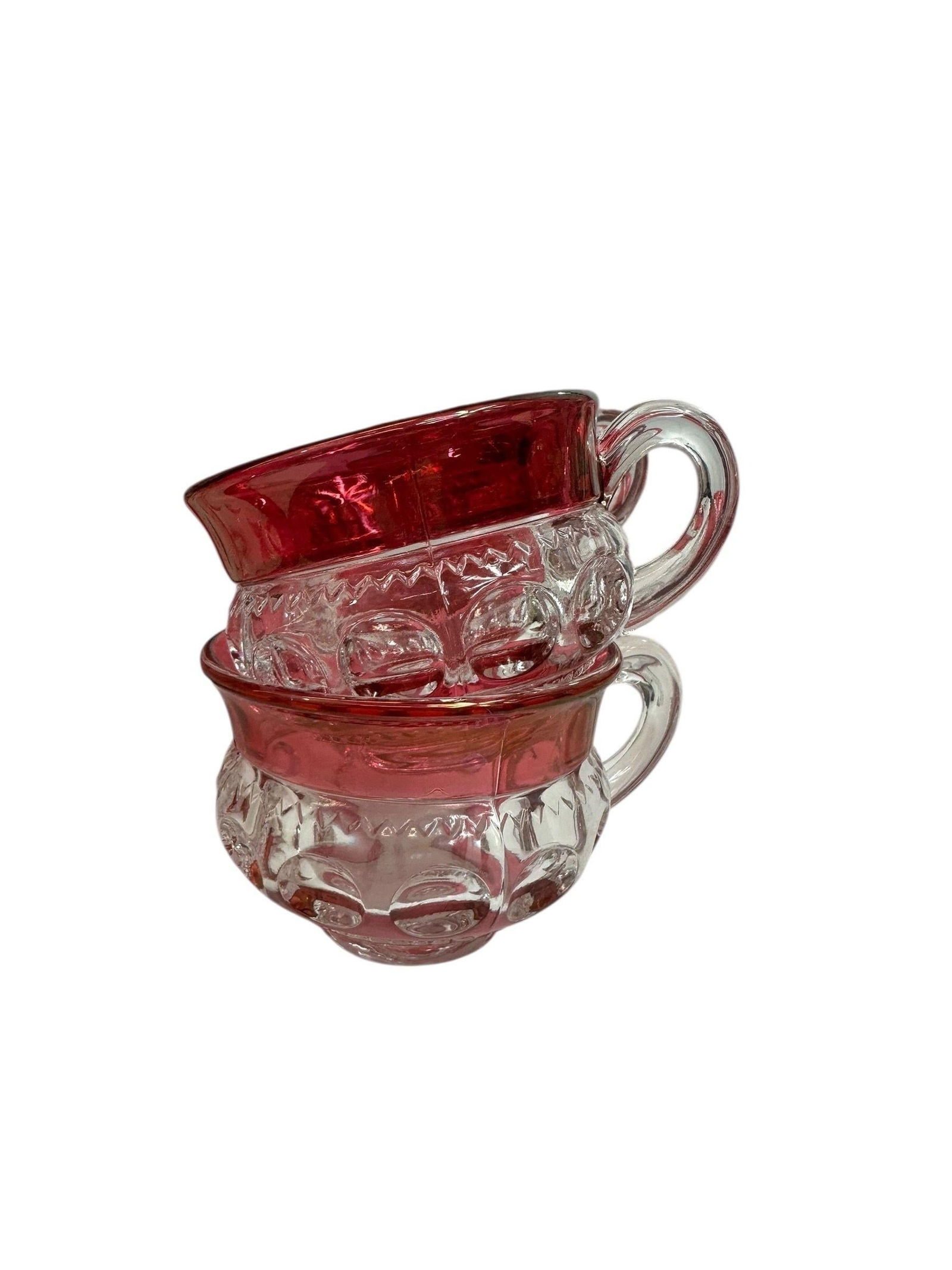 Vintage Tiffin Kings Crown Thumbprint Tea Set for 10 With Extras - 44 Pieces - 8