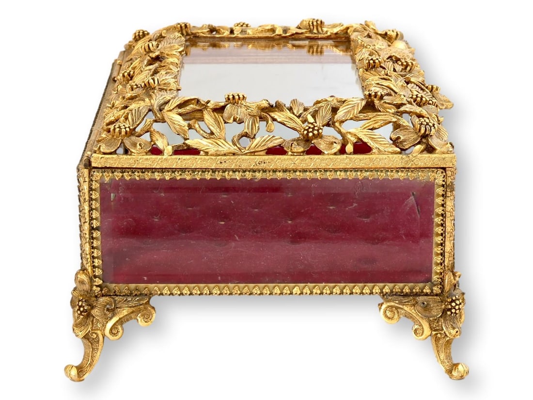 Exceptional Midecntury Matson Ormolu Jewelry Box - 3