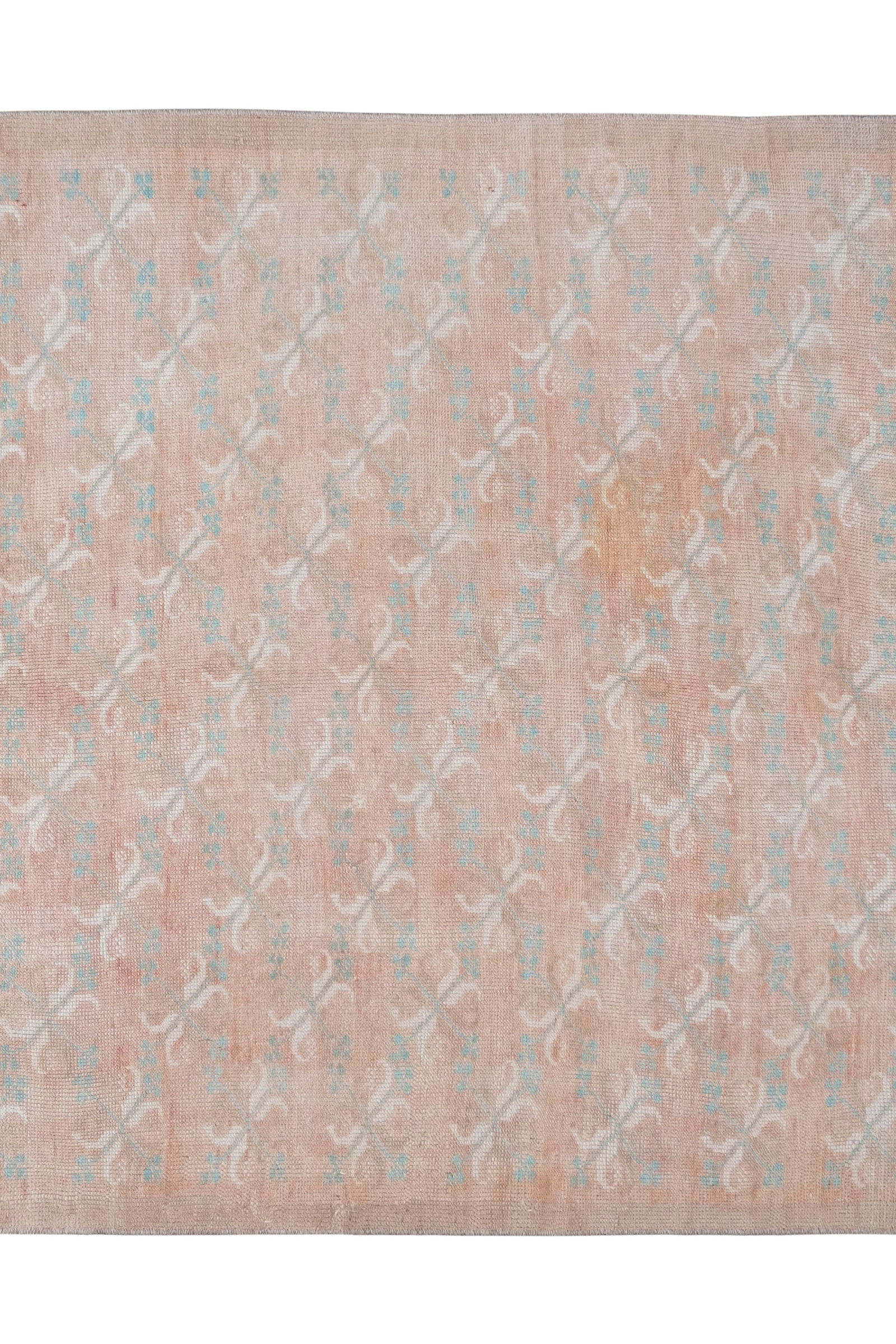 Vintage Faded Turkish Karapinar Rug 4'7'' X 7'1'' - 3