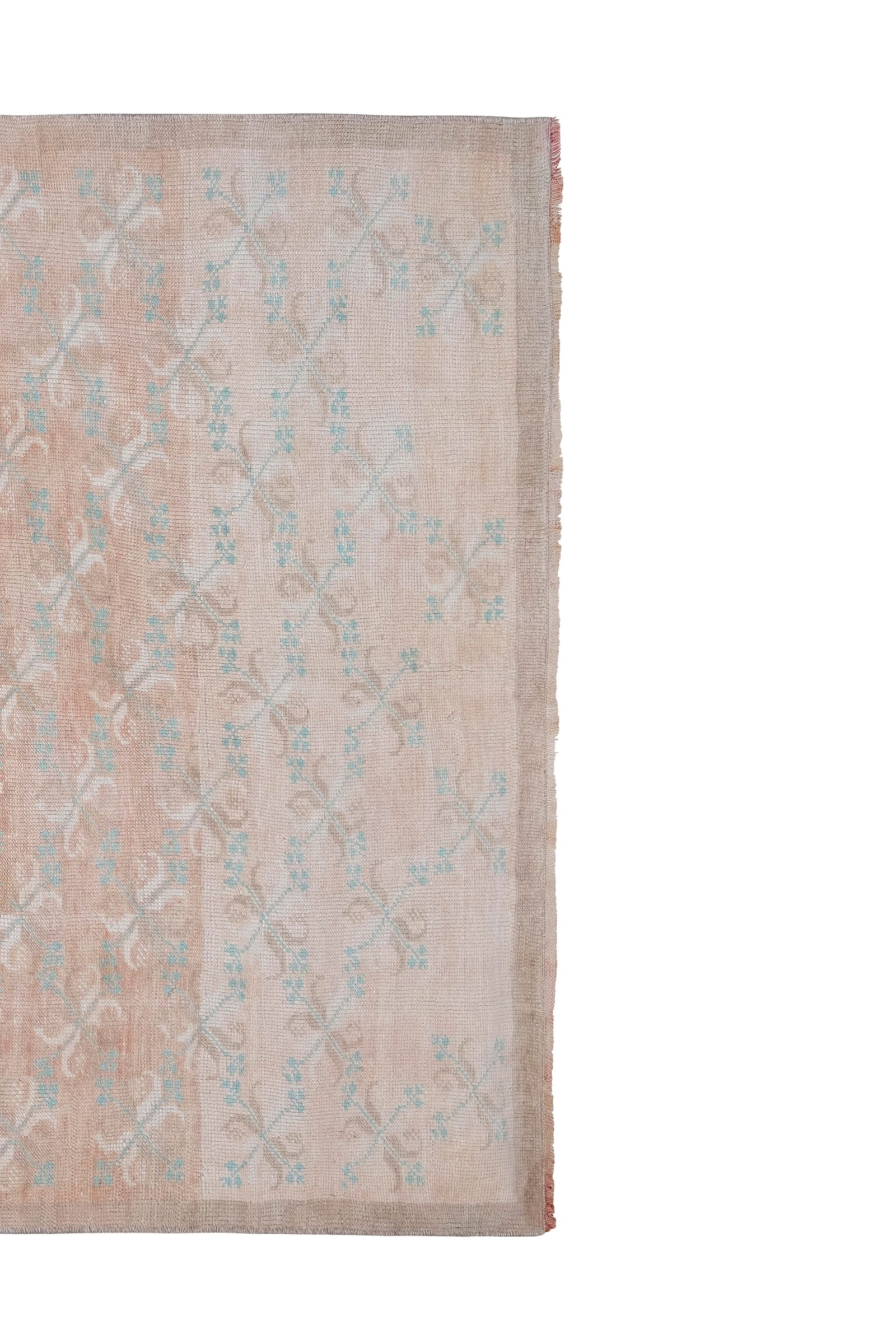 Vintage Faded Turkish Karapinar Rug 4'7'' X 7'1'' - 4