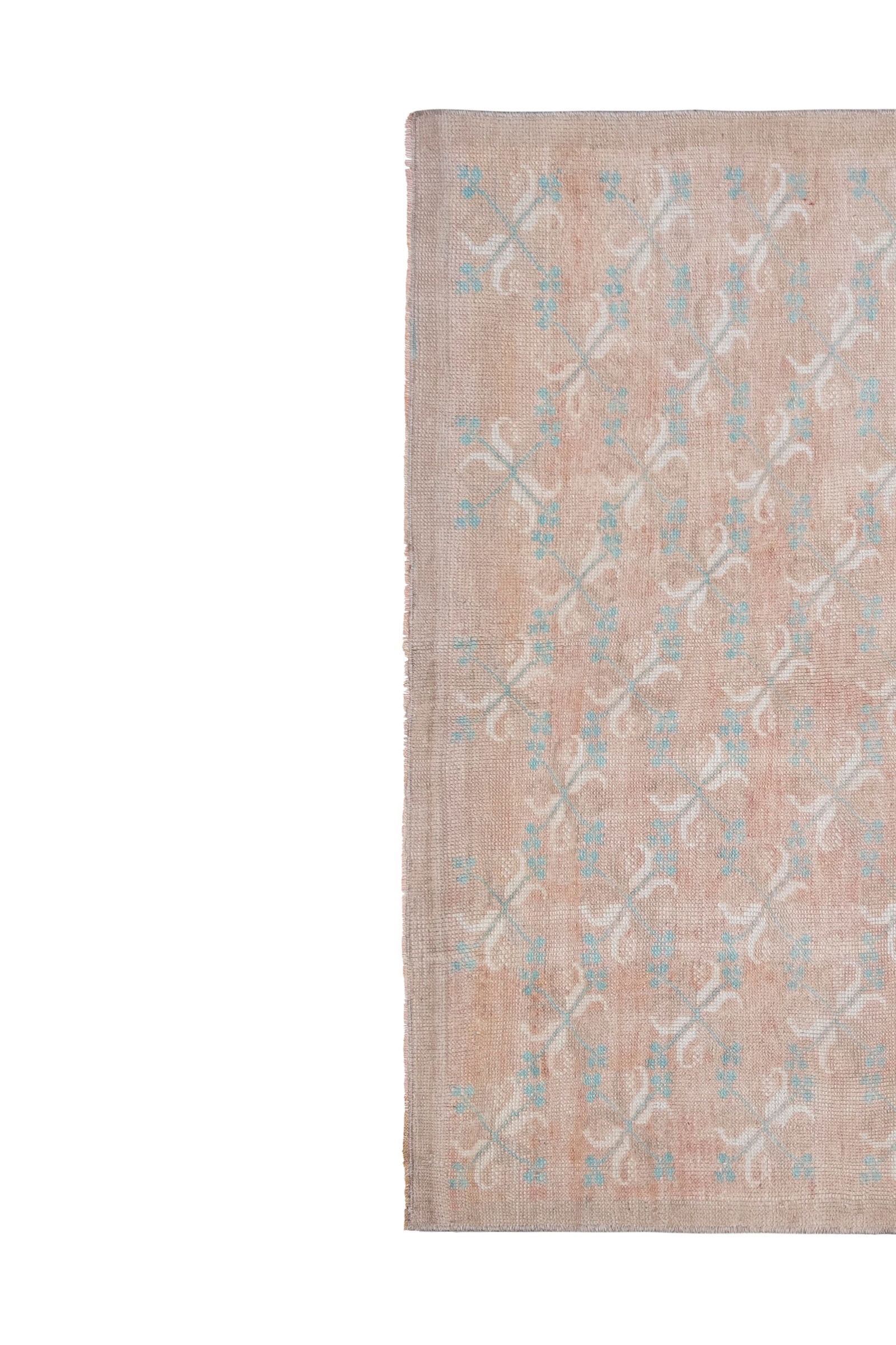 Vintage Faded Turkish Karapinar Rug 4'7'' X 7'1'' - 5