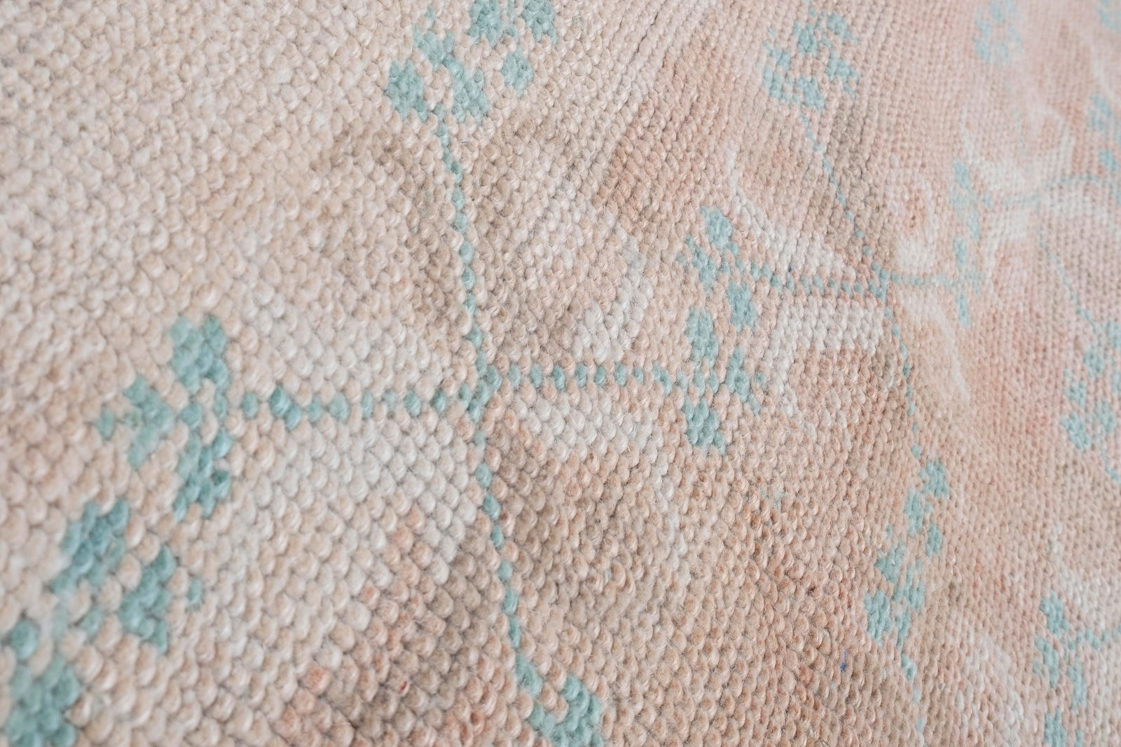 Vintage Faded Turkish Karapinar Rug 4'7'' X 7'1'' - 7