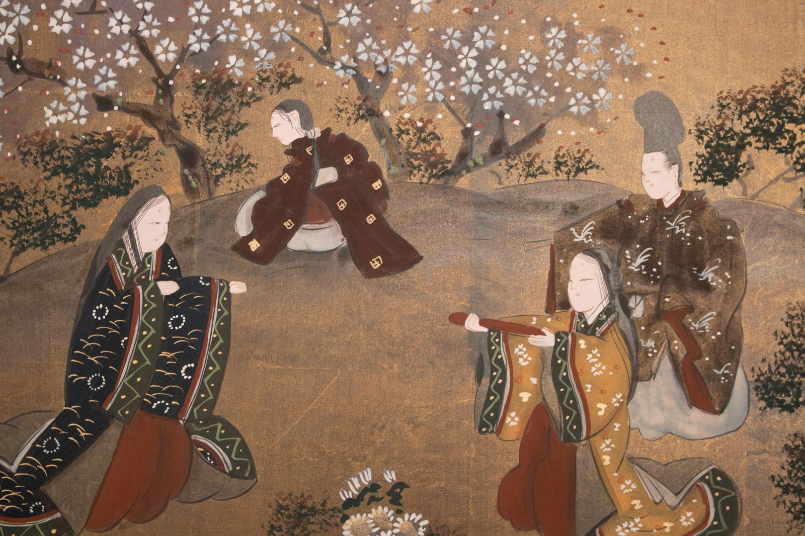 1970s ShÅwa Era Japanese Byobu Screen "The Tale of Genji" - 4
