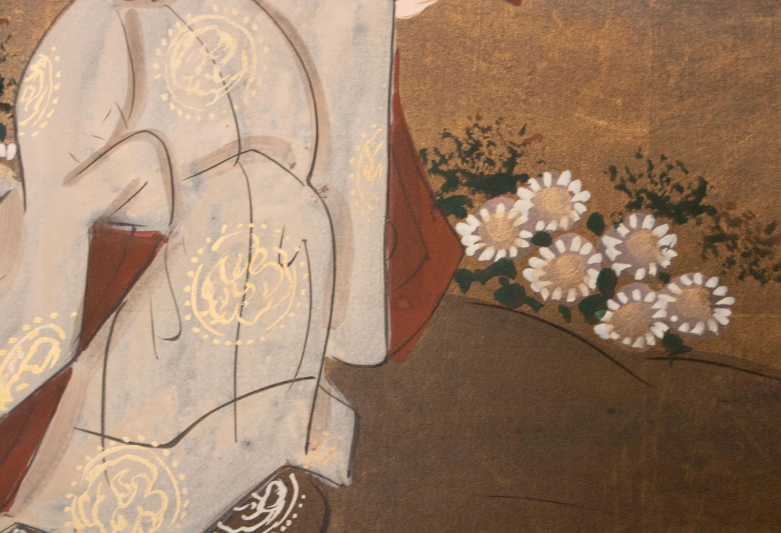 1970s ShÅwa Era Japanese Byobu Screen "The Tale of Genji" - 9