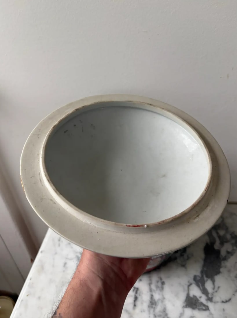 Late 19th Century Chinese Porcelain Kamcheng, a Famille Rose Medallion Vinegar Jar With Lid and Gold - 6