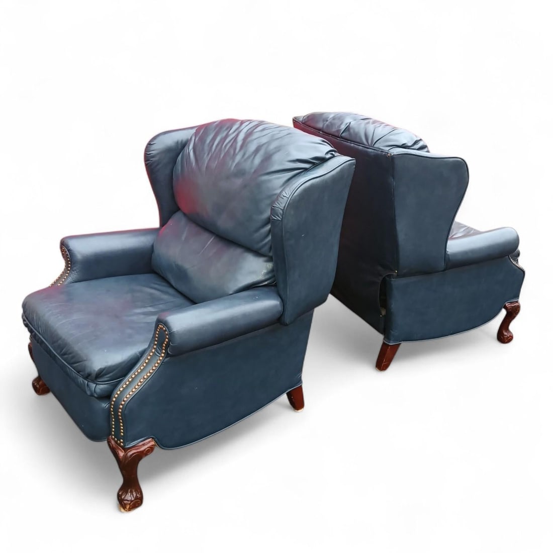 Experience the Comfort & Design With a Pair of the Cleveland Chair Ball & Claw Leather Recliners - 5