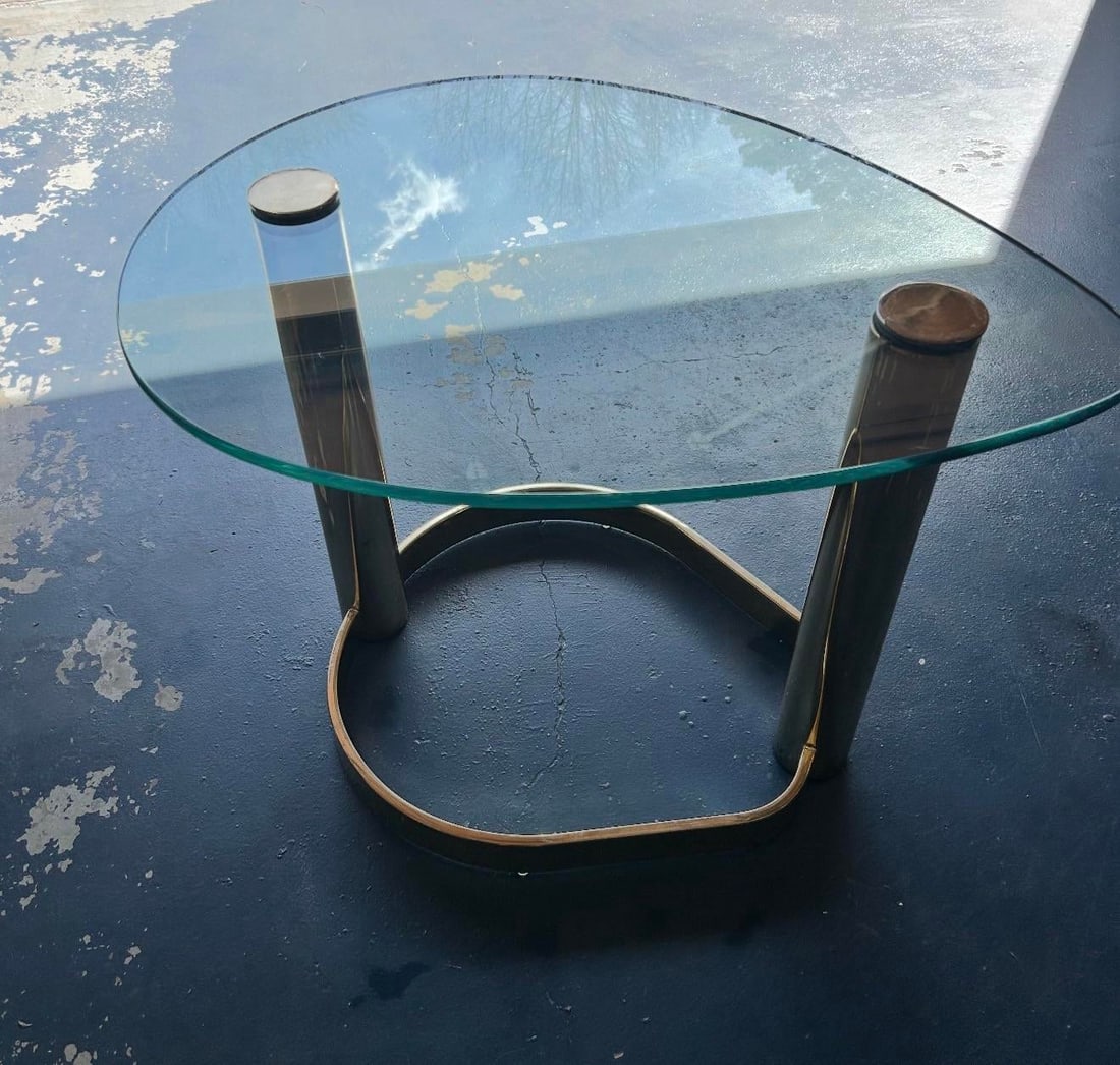 1950s Italian Mid-Century Modern Brass Bar Cart - 2