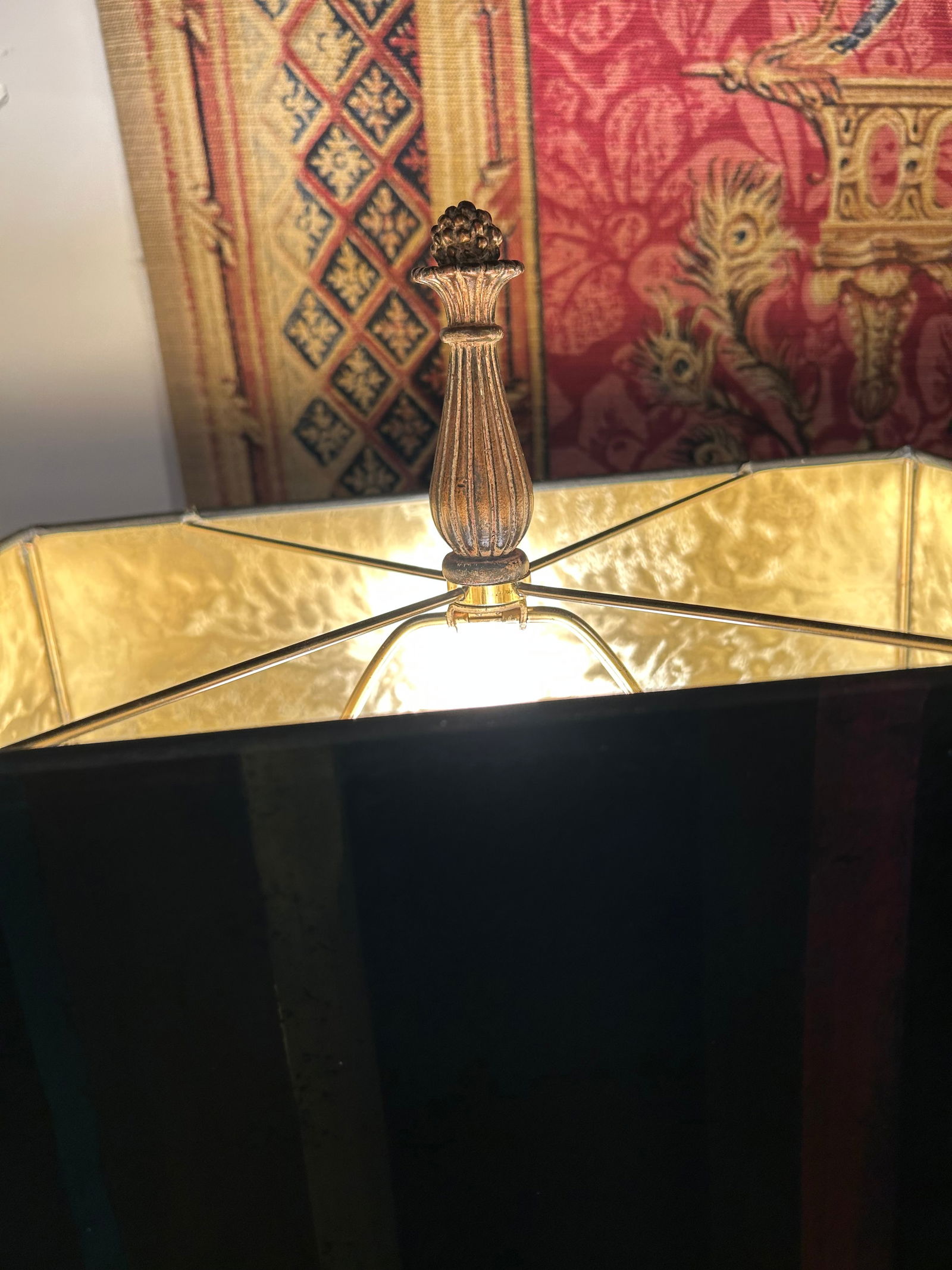 Antique Cement Putti Table Lamps With Custom Wood Bases- A Pair - 6