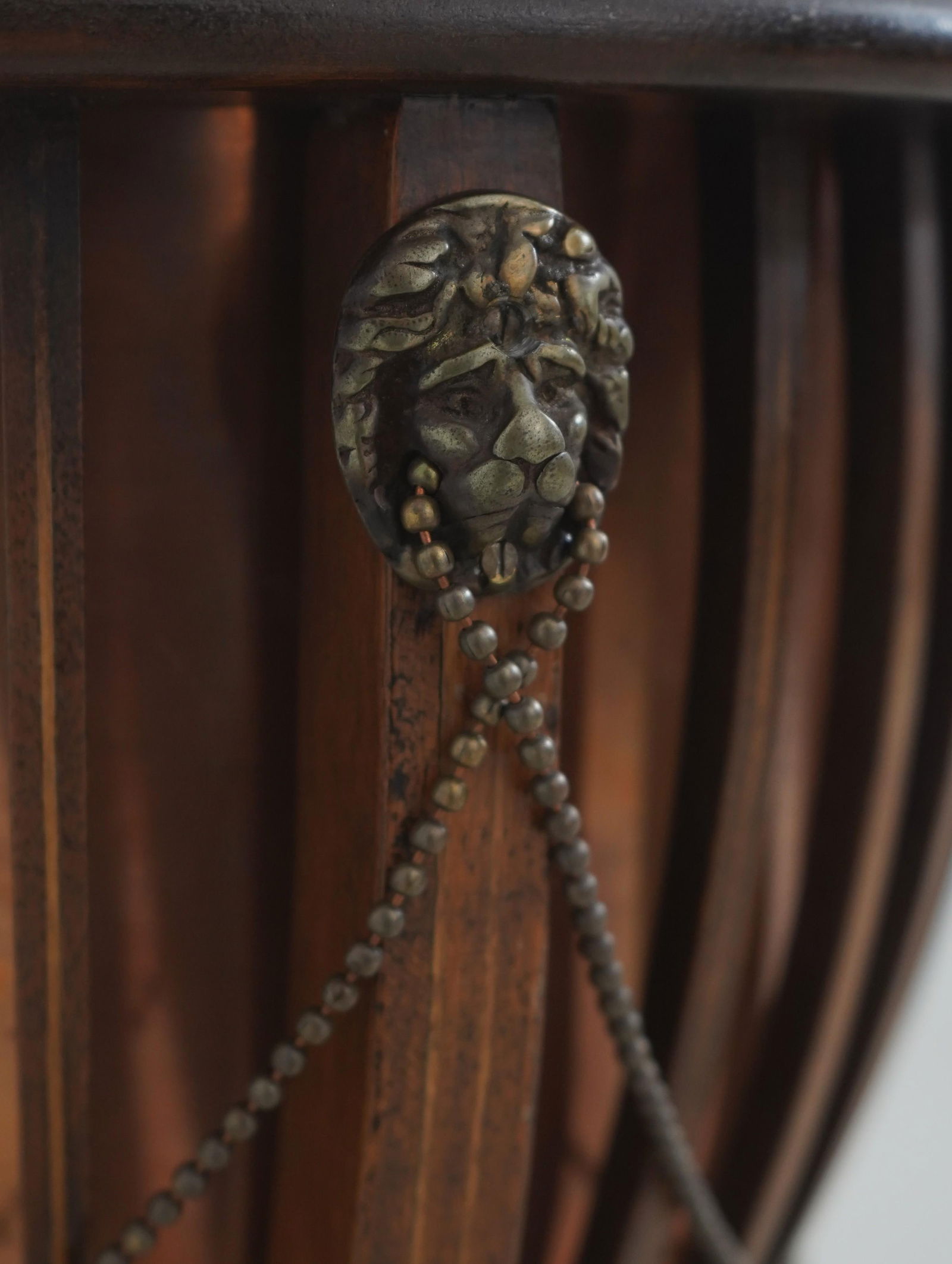 Adams Style Inlaid Mahogany Planter W. Copper Bucket - 7