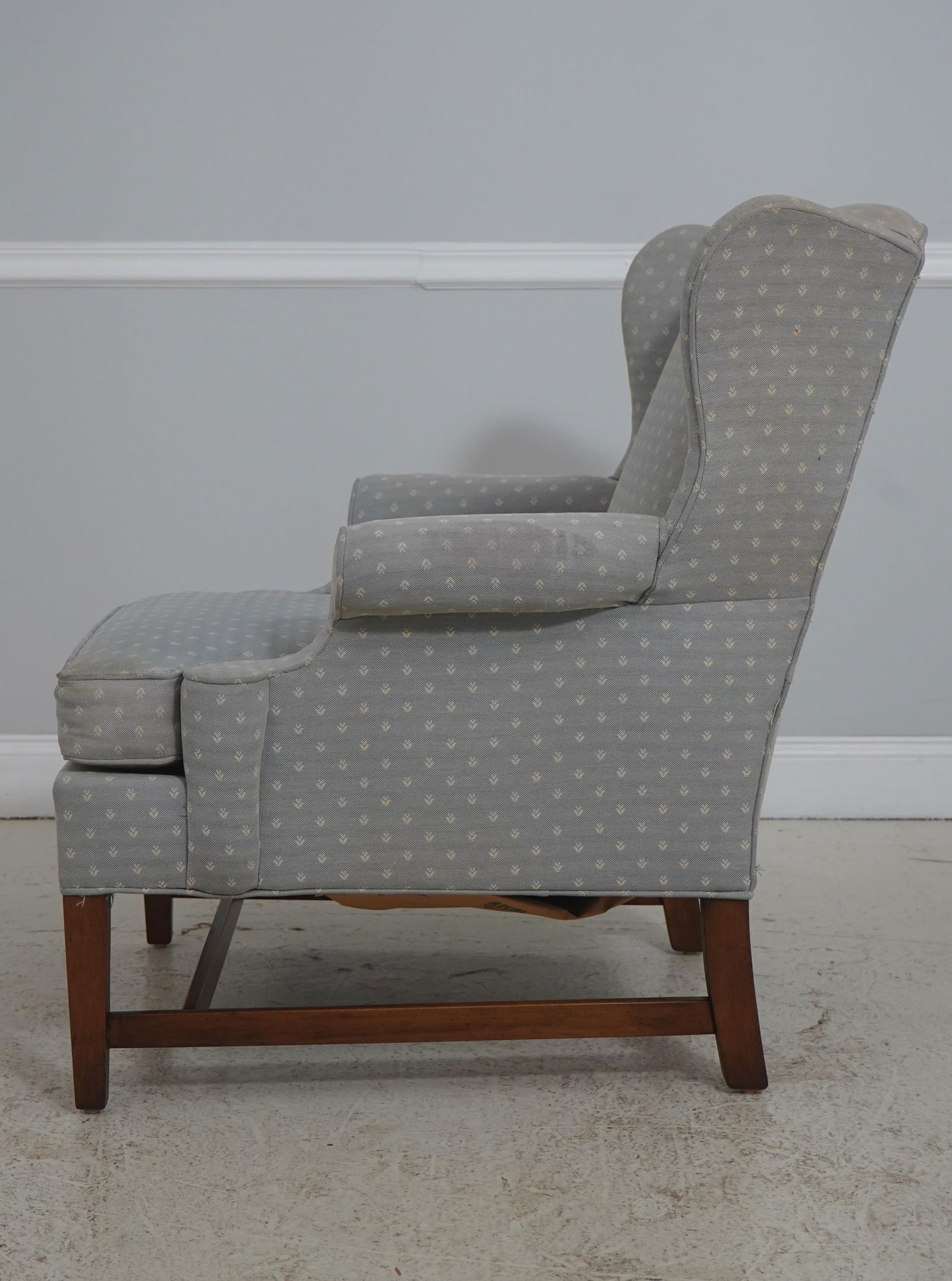 Drexel Chippendale Mahogany Wing Back Lounge Chair - 3