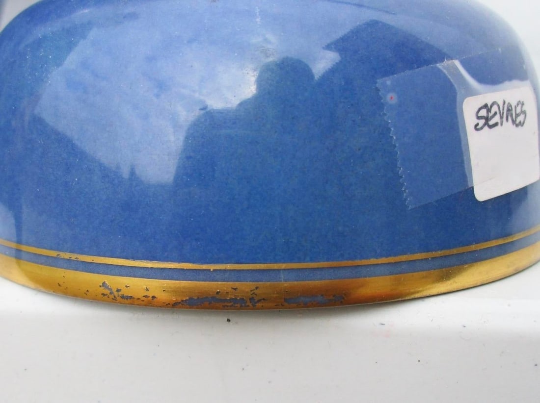 Art Deco Sevres Porcelain Large GingerJar Signed by Artist Leduc 1920s - 5