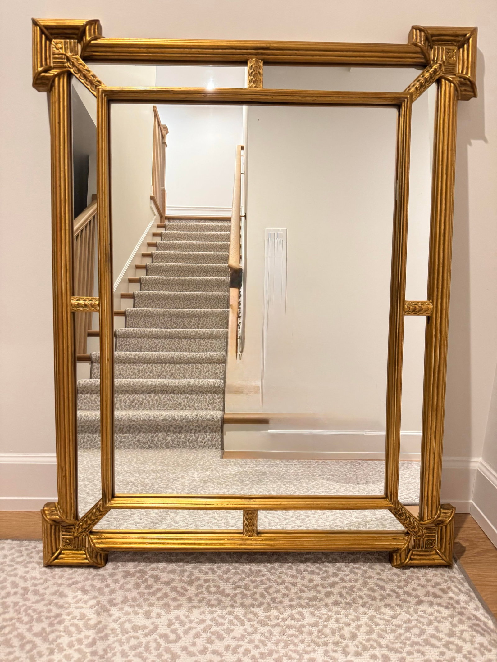 Carvers' Guild "Quatrain" Mirror – 34" X 43" – Italian Gold Leaf – 1990 - 8