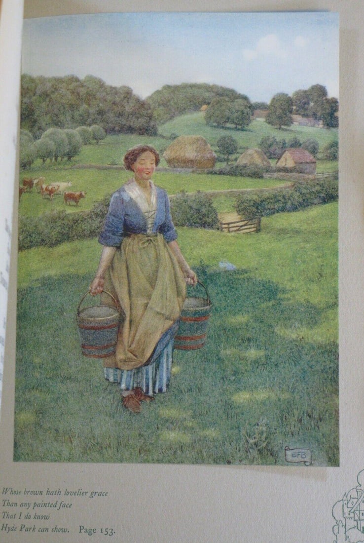 Early 20th Century Art Book Eleanor Fortescue Brickdale, 24 Full Color Tipped in Illustrations Fine - 3