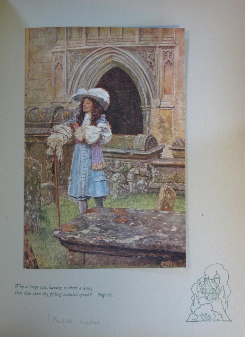 Early 20th Century Art Book Eleanor Fortescue Brickdale, 24 Full Color Tipped in Illustrations Fine - 6