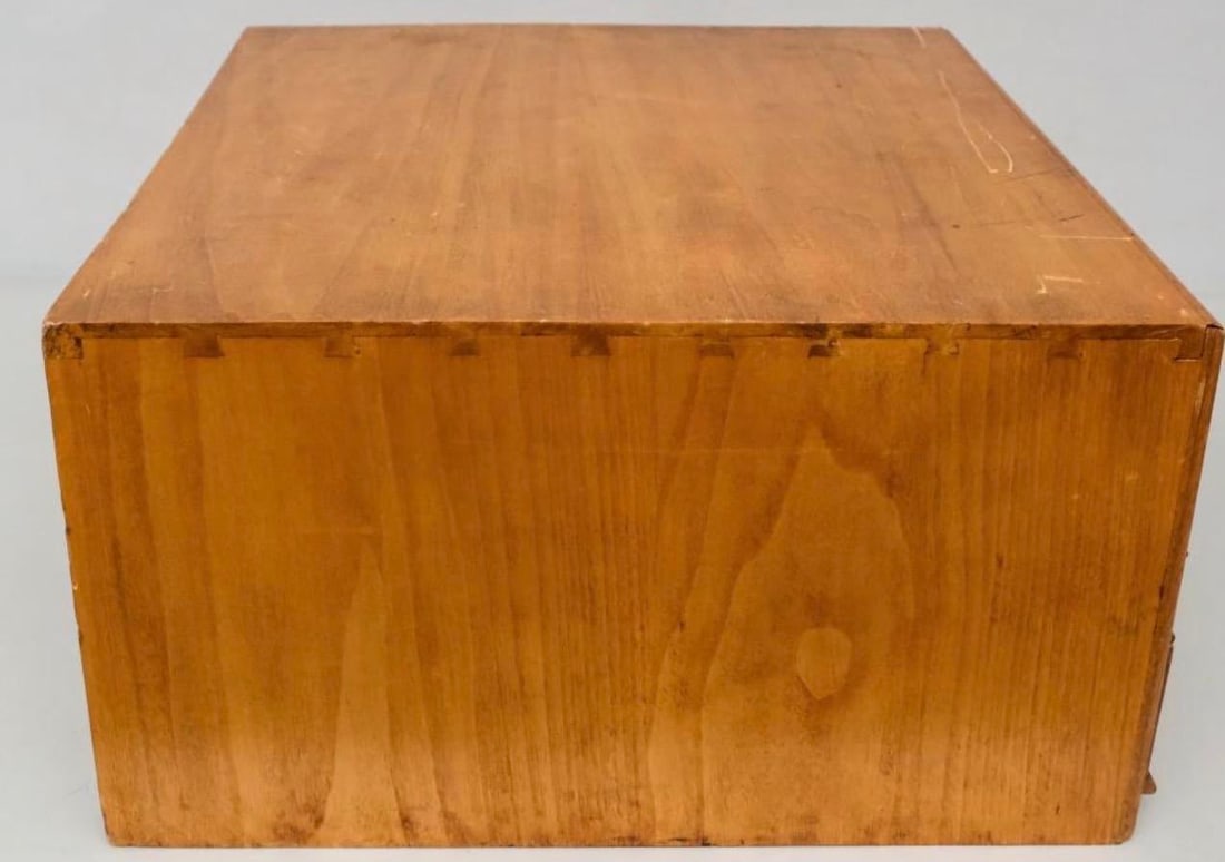 Antique German Oak Silver Flatware Chest - 2