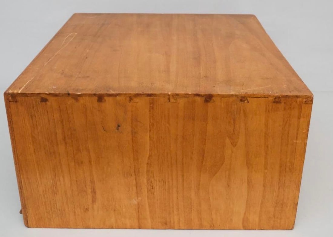 Antique German Oak Silver Flatware Chest - 3