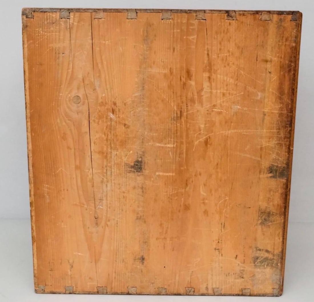 Antique German Oak Silver Flatware Chest - 9