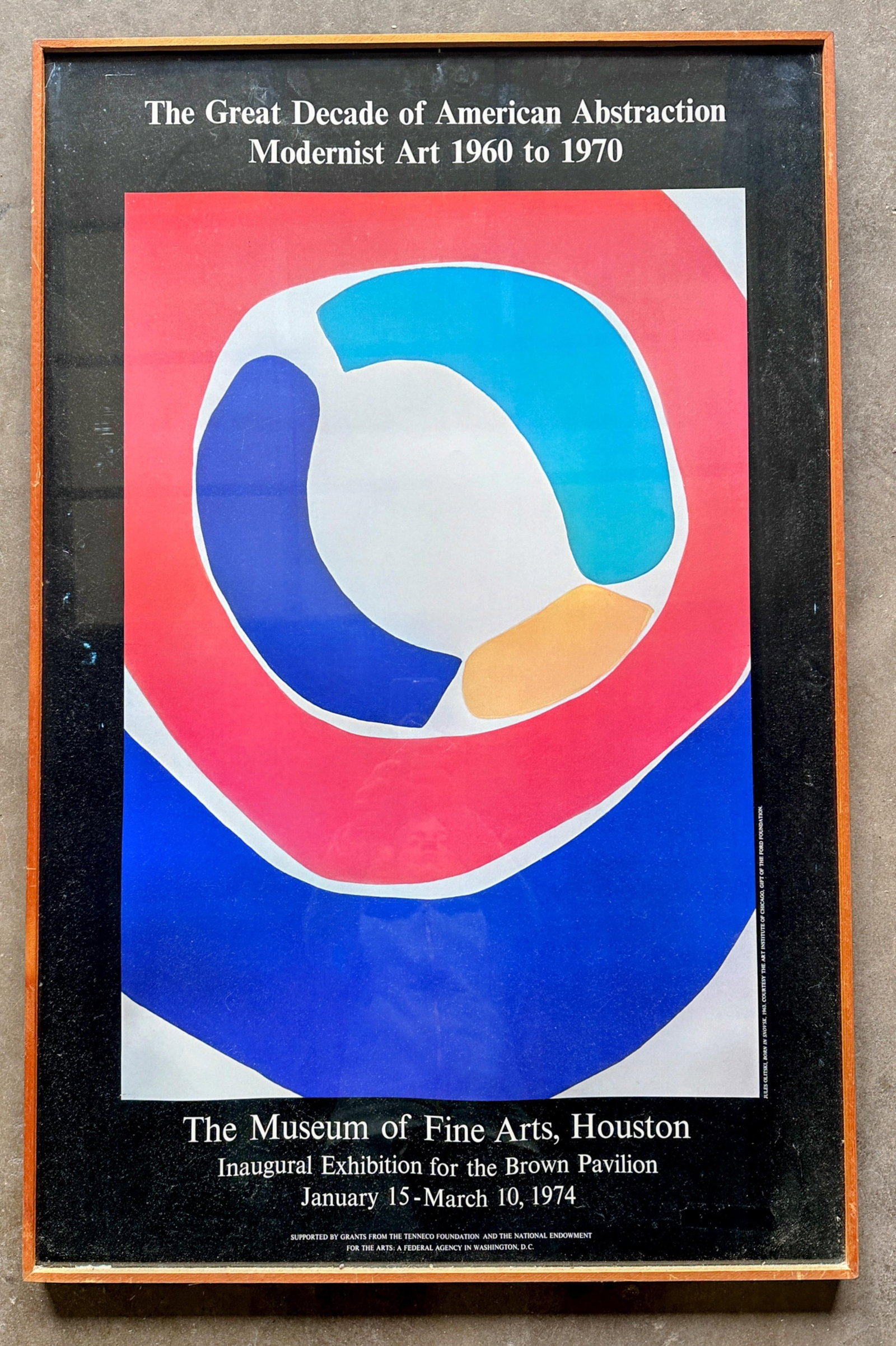 1970s Original Poster Jules Olitski "Born in Snowsk" From Abstraction Modernist Art Exhibition - 3