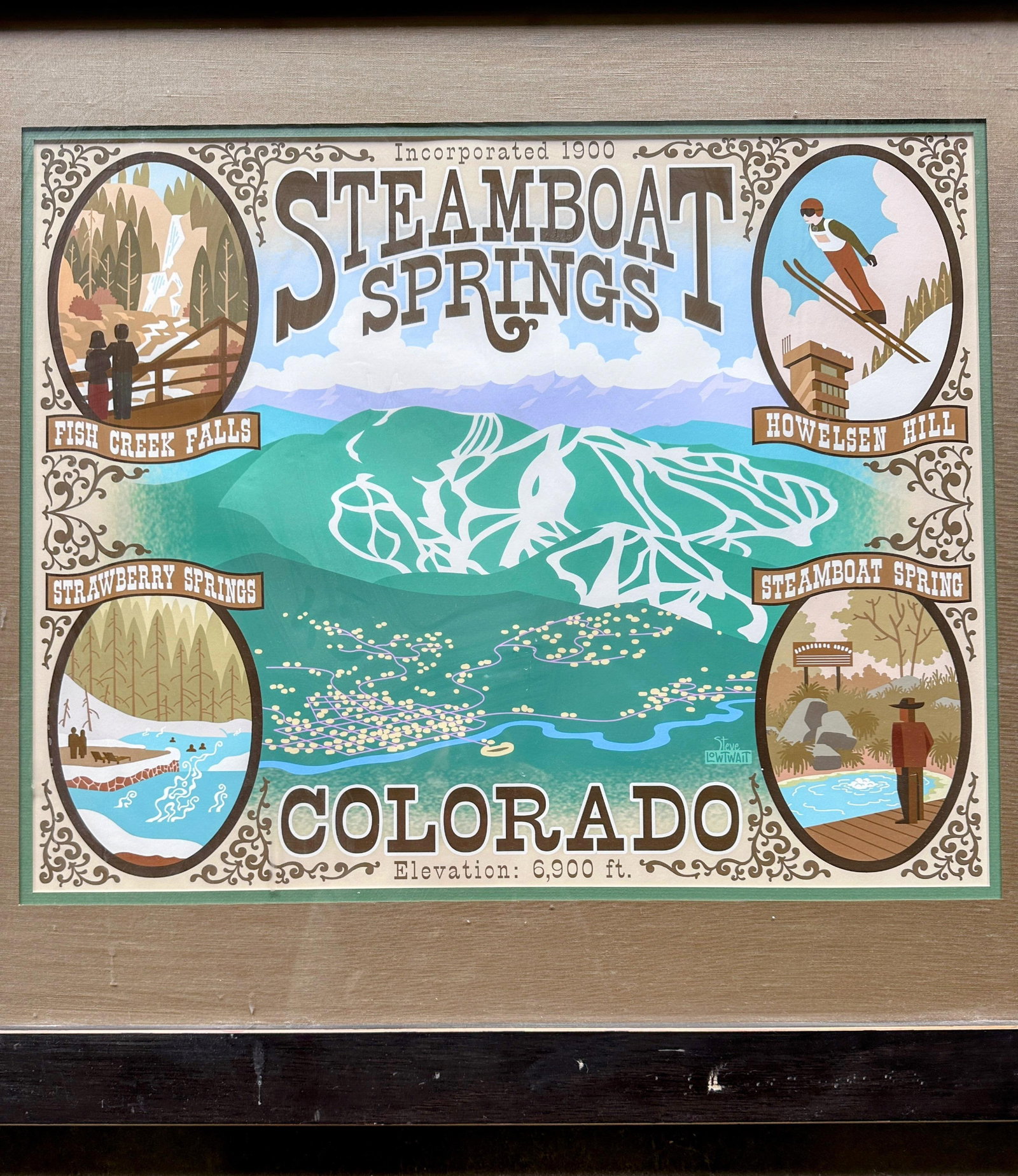 Steamboat Springs Framed Print by Steve Lowtwait - 7
