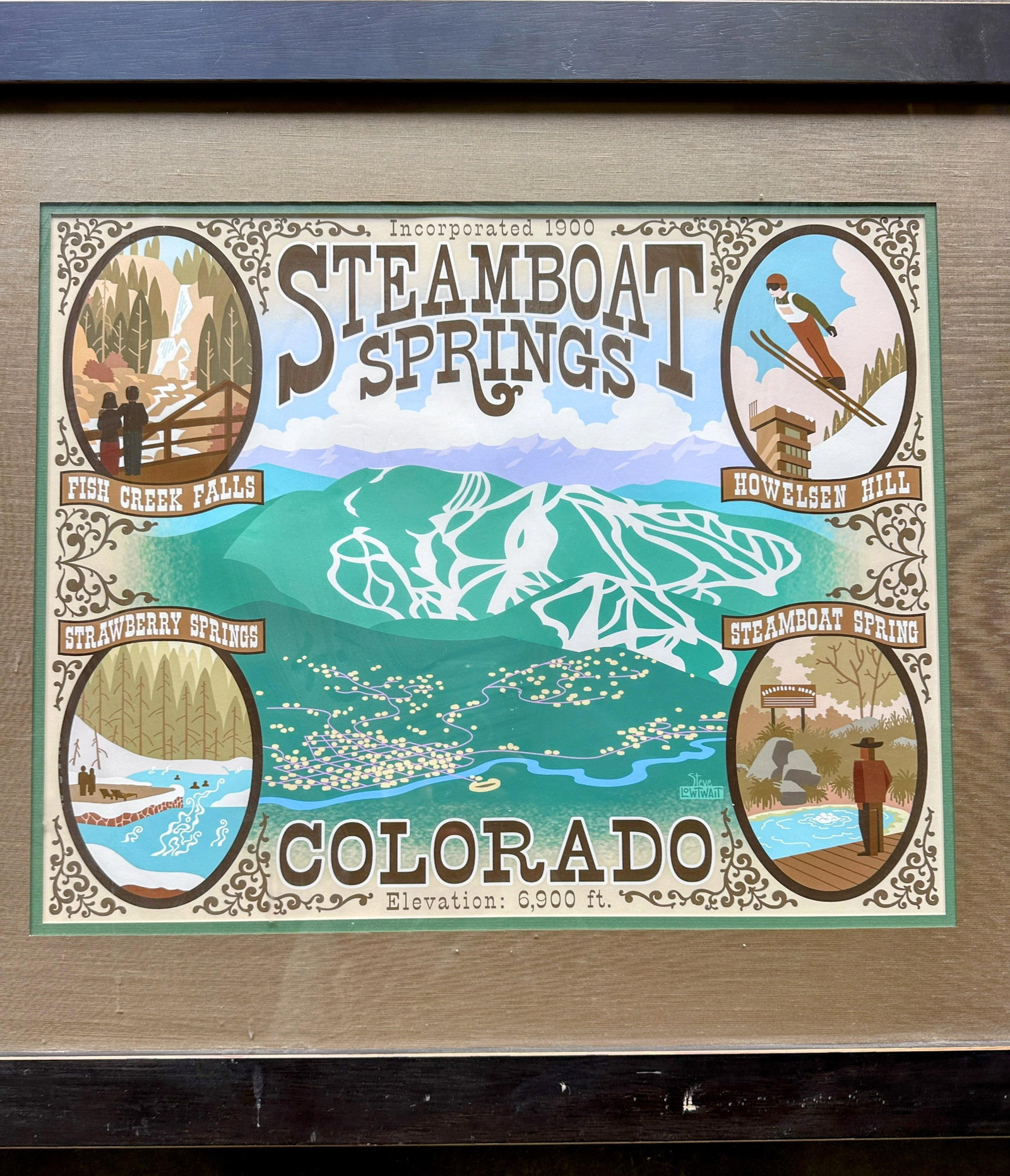 Steamboat Springs Framed Print by Steve Lowtwait - 8