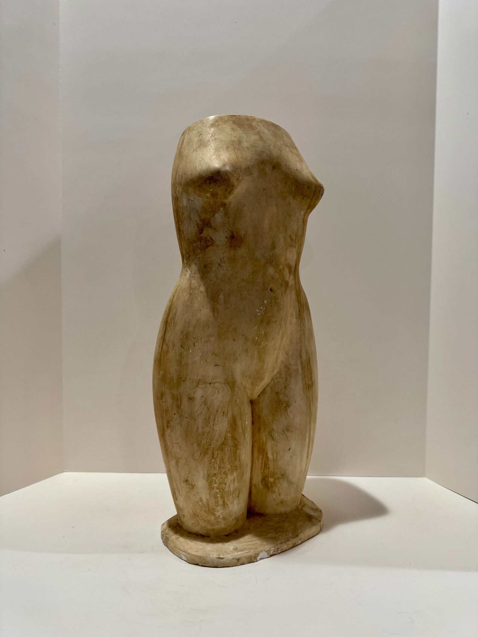 1960s Larry Mohr Female Torso Sculpture in Painted Plaster - 2