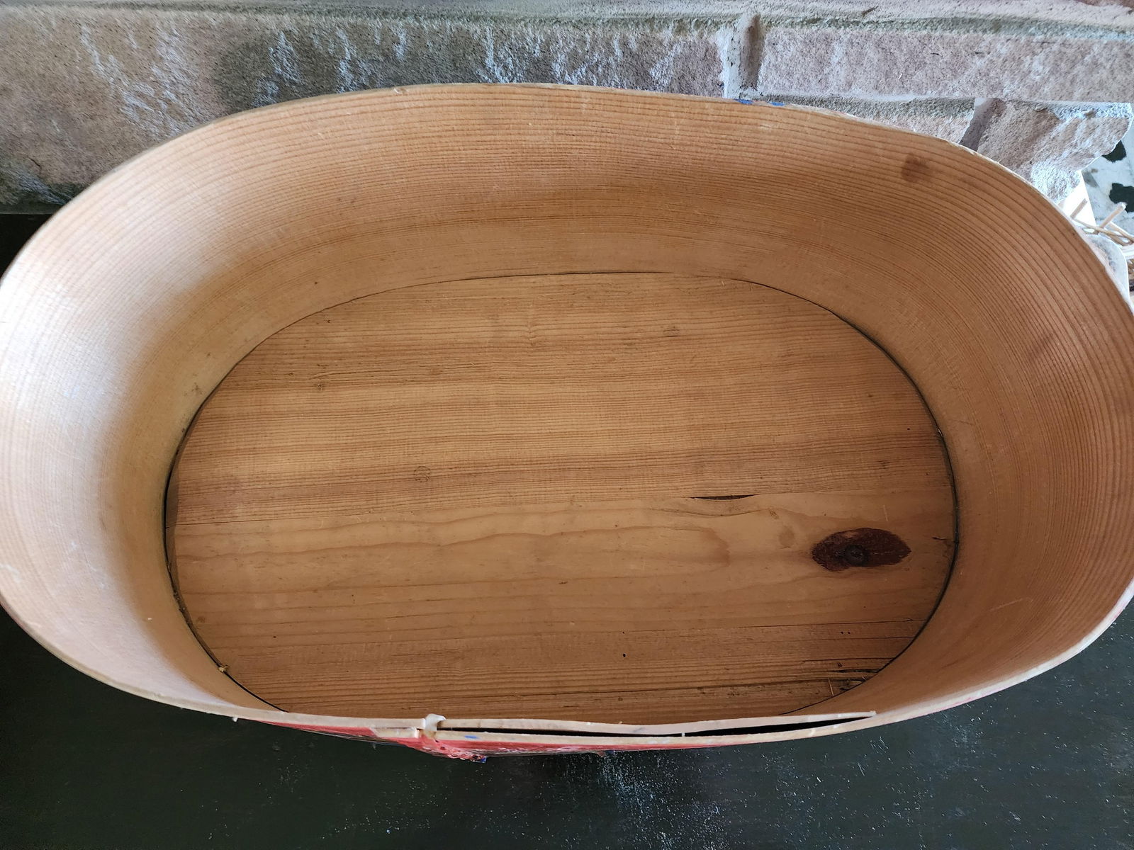 Beautiful Handmade and Hand Painted German Wedding Box Dated 1897 - 7