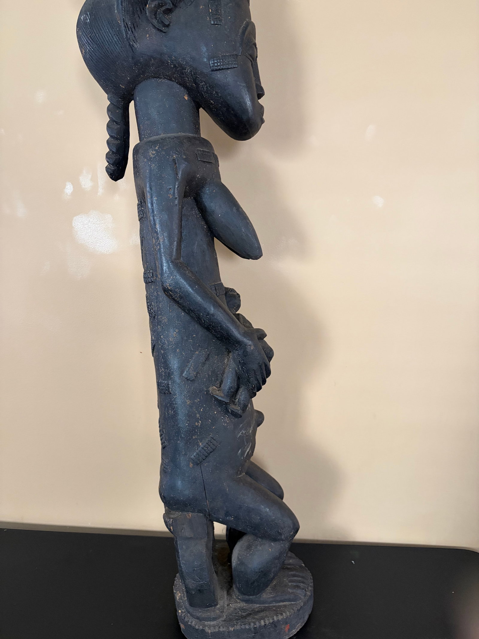 Baule Female Maternity Figure. 20th Century - 2