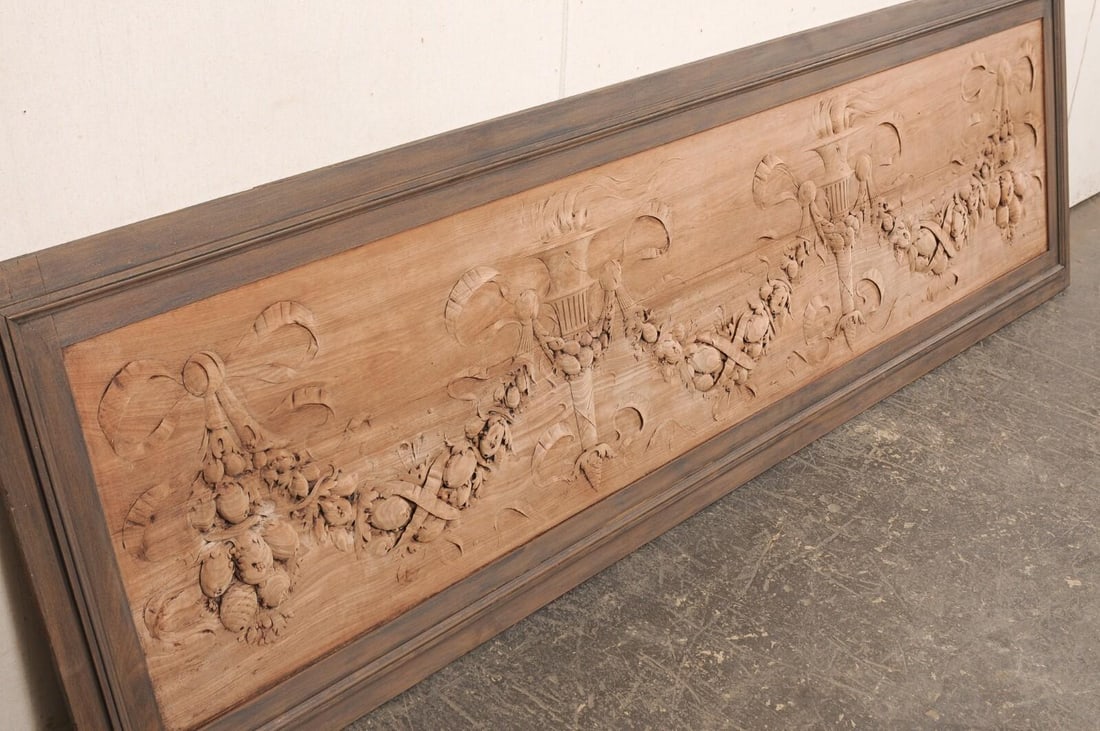 19th Century French 8+ Ft Long Neoclassical Wall Panel - 2