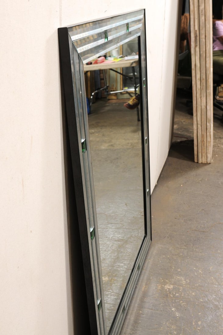 Artisan Mirror w/Green Églomisé Accents - 4