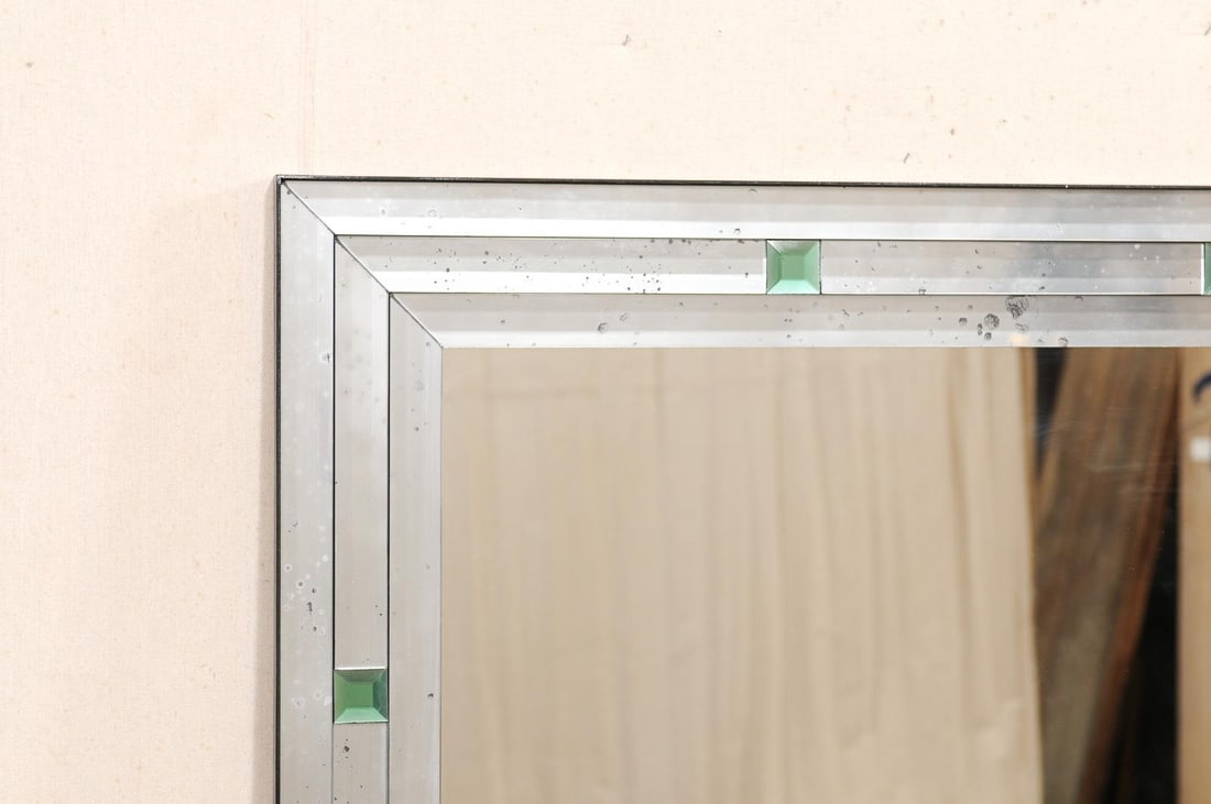 Artisan Mirror w/Green Églomisé Accents - 7