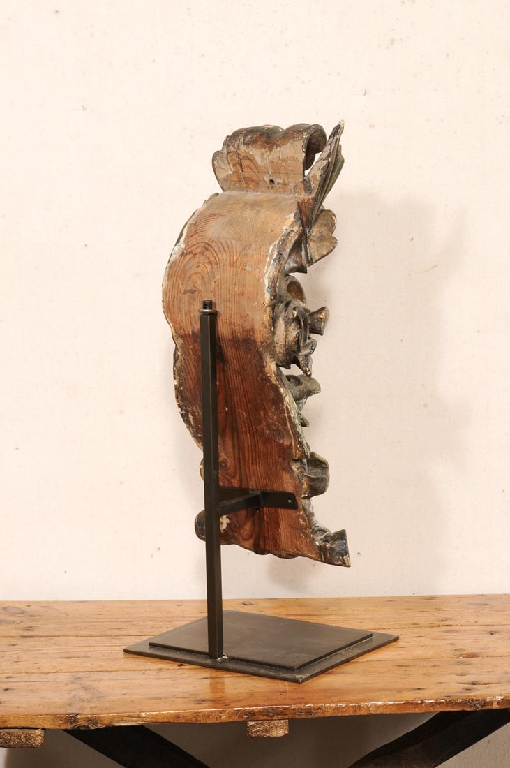 Stunning 18th C. Italian Carved Fragment on Stand - 6