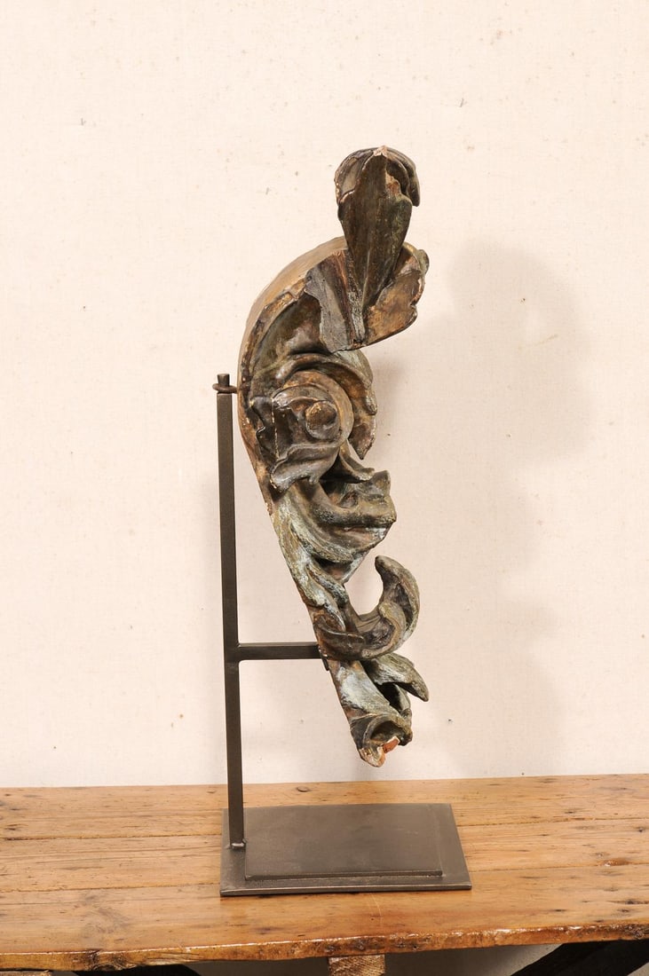 Stunning 18th C. Italian Carved Fragment on Stand - 7