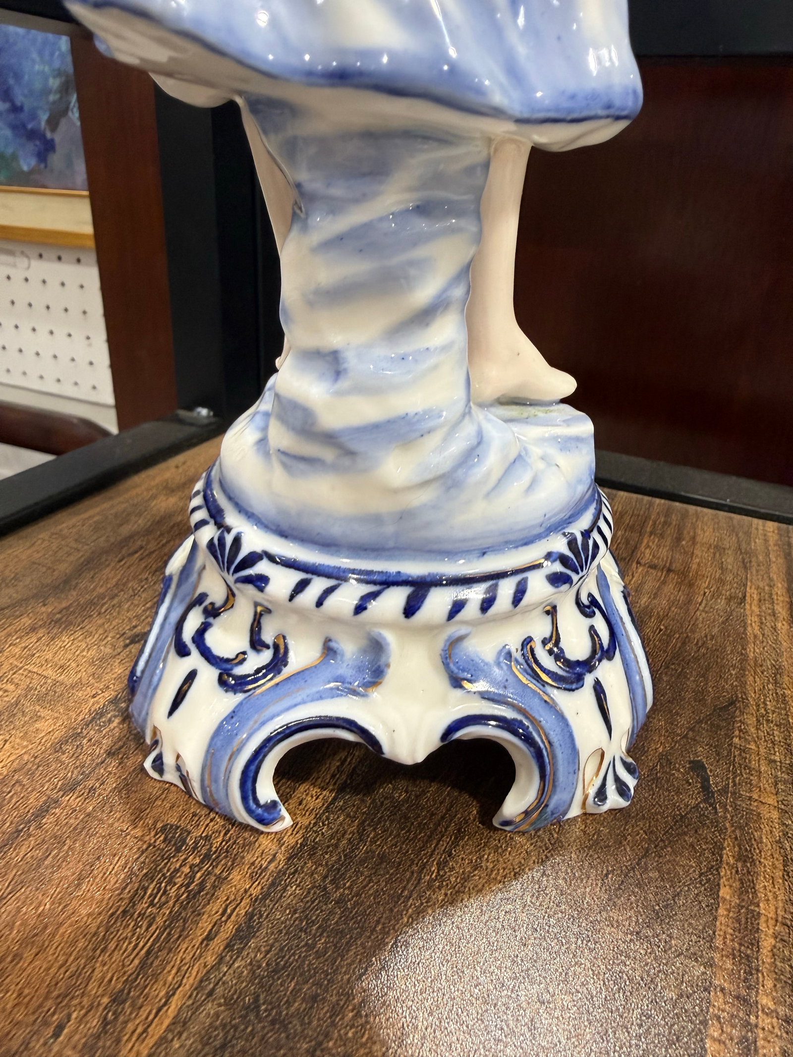 Meissen Woman Figurine 11in Early Mark 1764 - 4