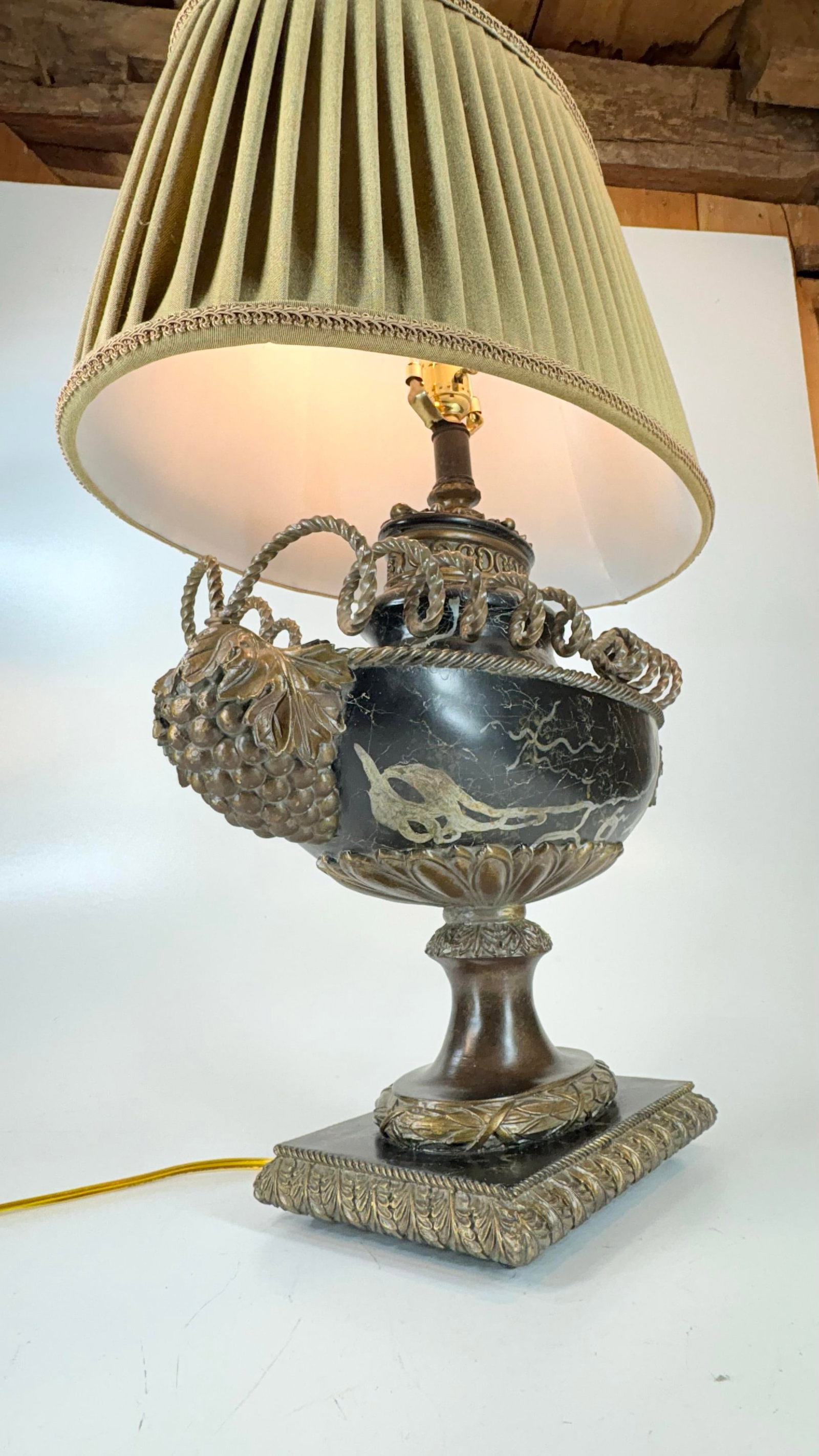 Lamp by Leeazanne for Lam Lee Group, 1990s Large Captivating Sculptural Urn With Vines - 3