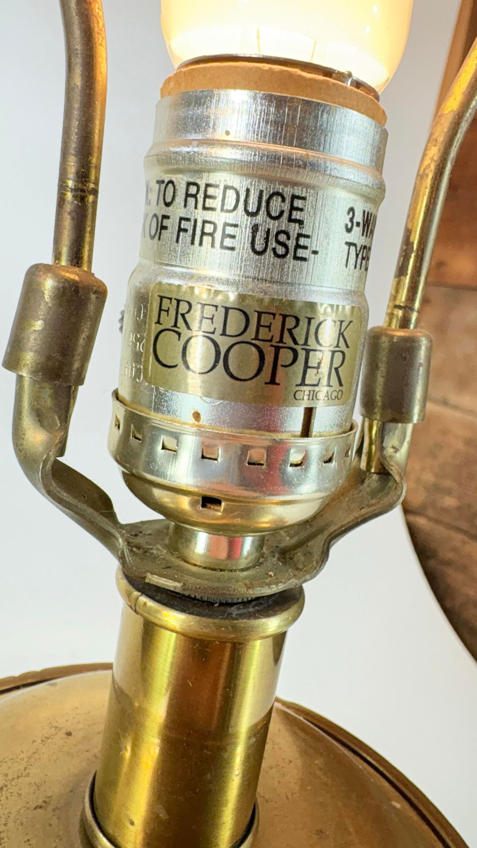 Mid 20th Century Fredrick Cooper Brass Lamp, Hollywood Regency, Midcentury Modern - 3