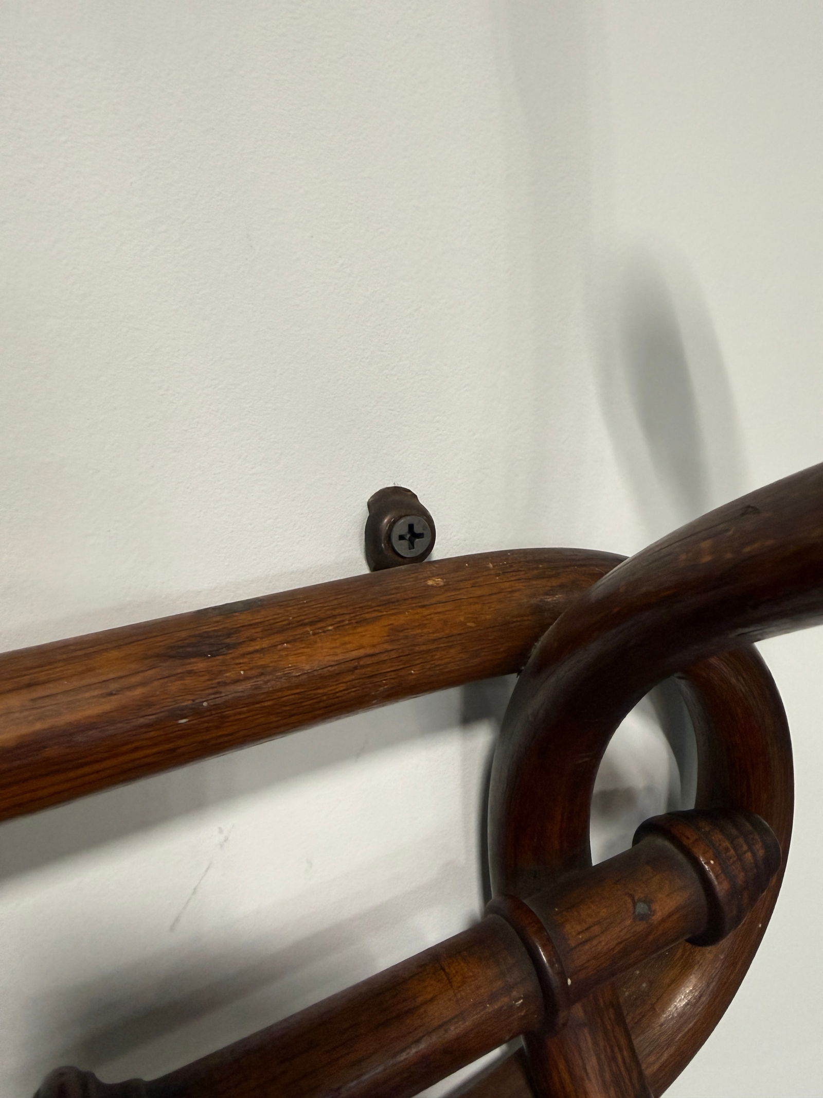 French Faux Bamboo Bentwood Wall Coat Rack, Thonet-Style, Late 19th - 7