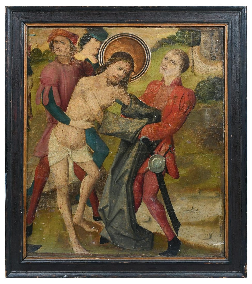 Early Painting of the Flagellation of Christ in the Style of Hieronymus Bosch - 9