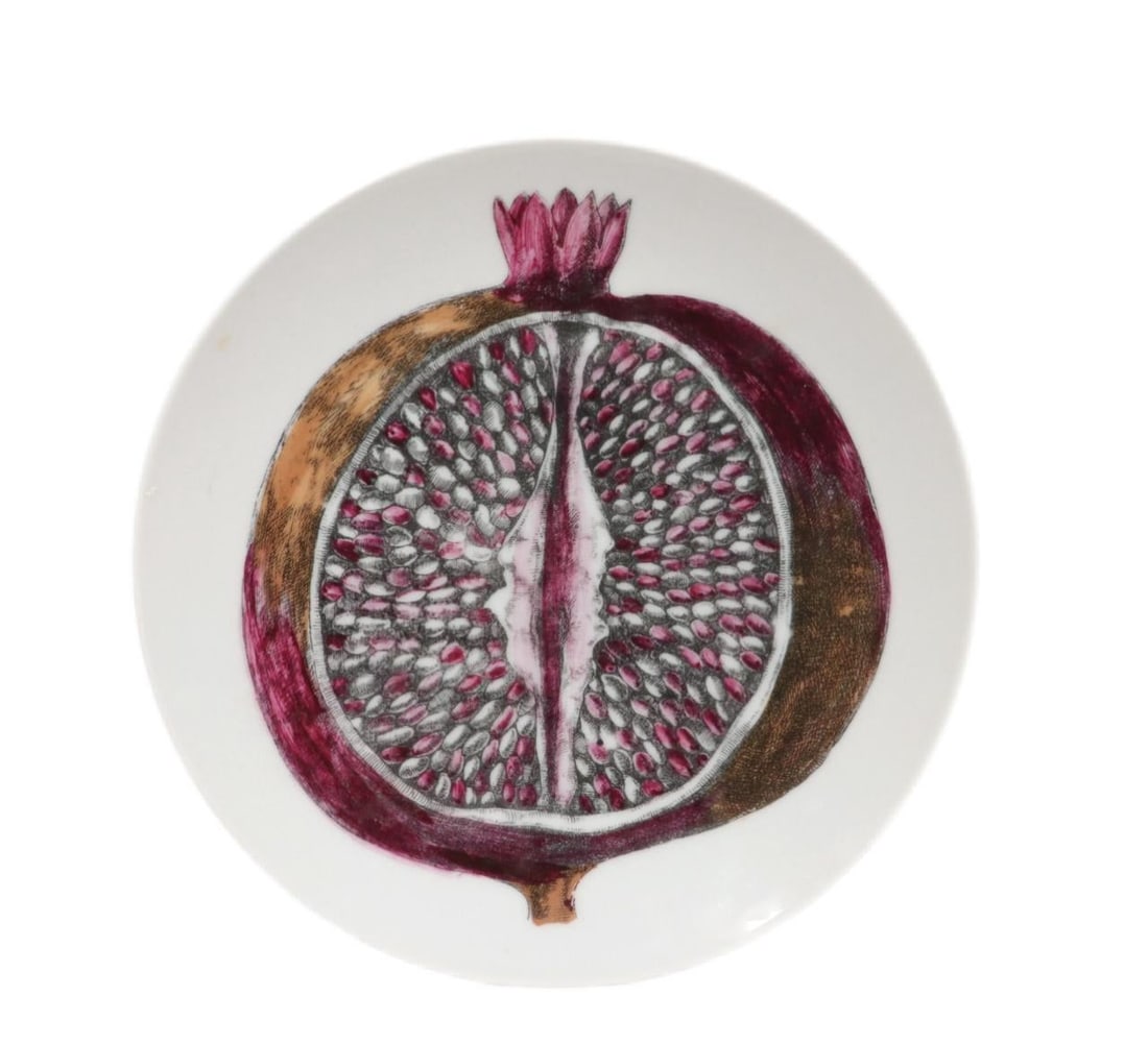 Nature Dissected: Set of Six Fornasetti "Sezioni Di Frutta" Plates Circa 1960s - 7