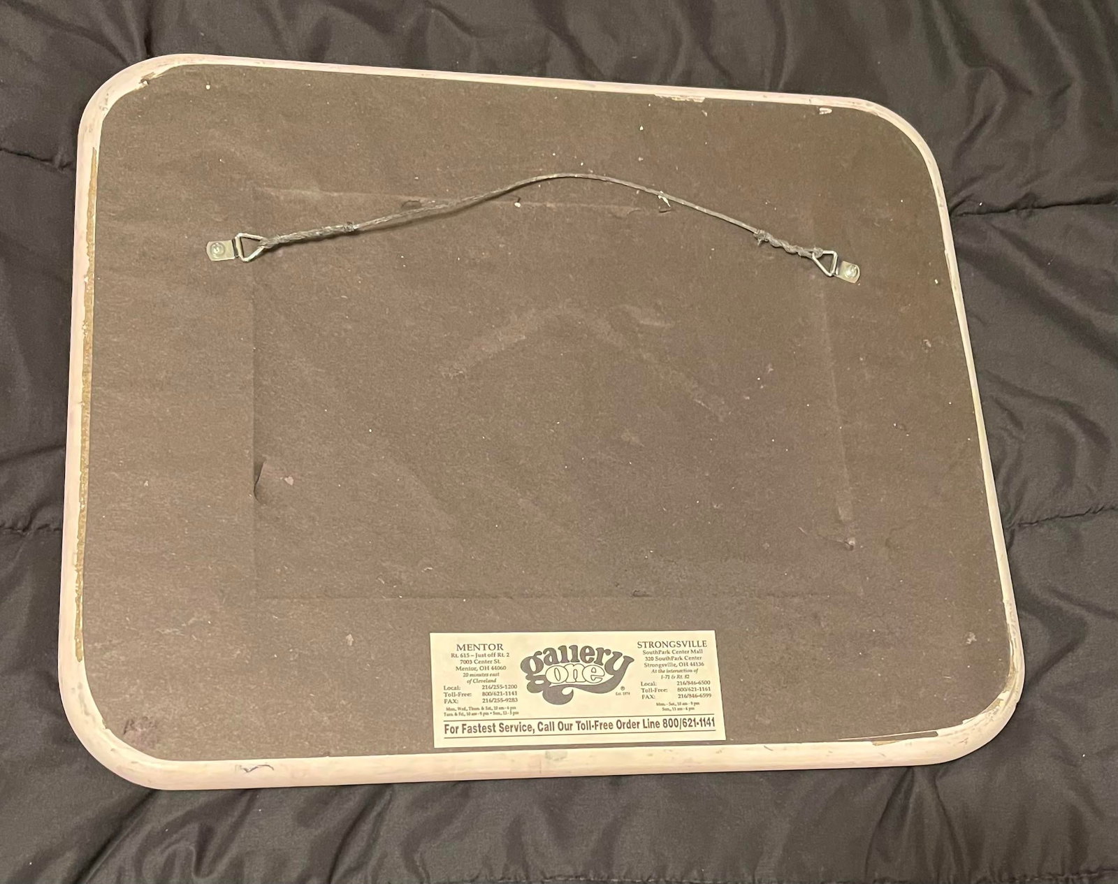 1990s 3D Mixed Media Embellished Print & Frame W Beads Sparkle Signed Mary Vickers - 10