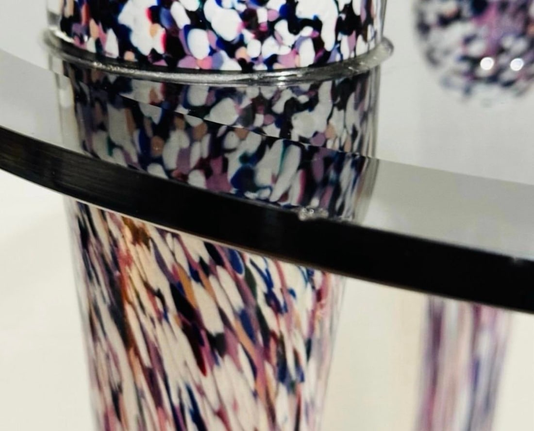 1960s Murano Postmodern Italian Glass Side Table - 5