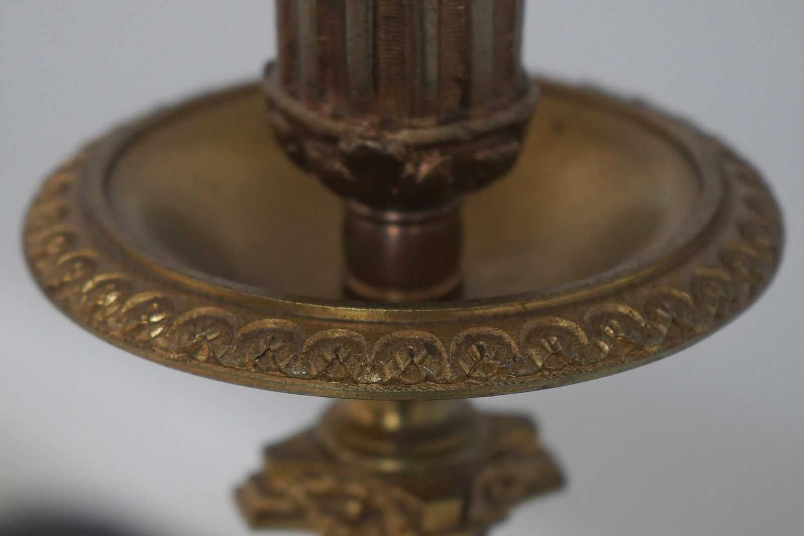 19th Century French Gilt Bronze Converted Table Lamps - a Pair - 6