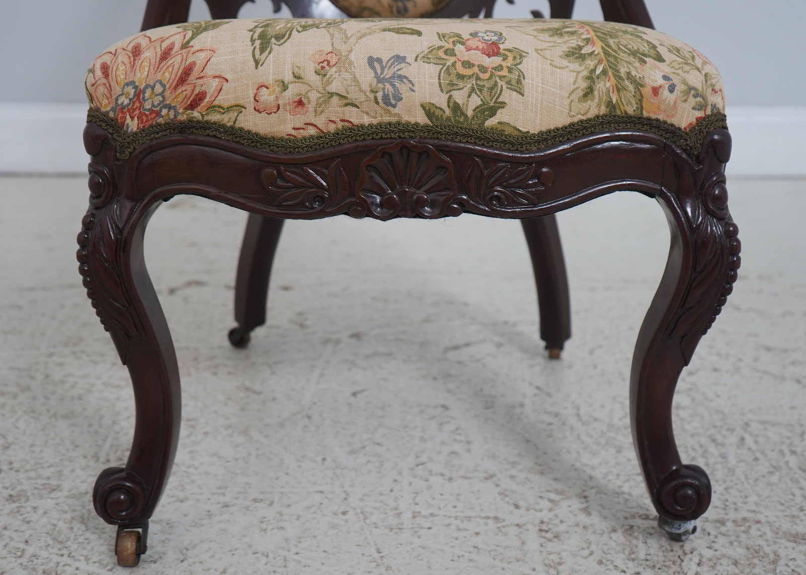 Antique Victorian Belter Walnut Small Scale Accent Chair - 11