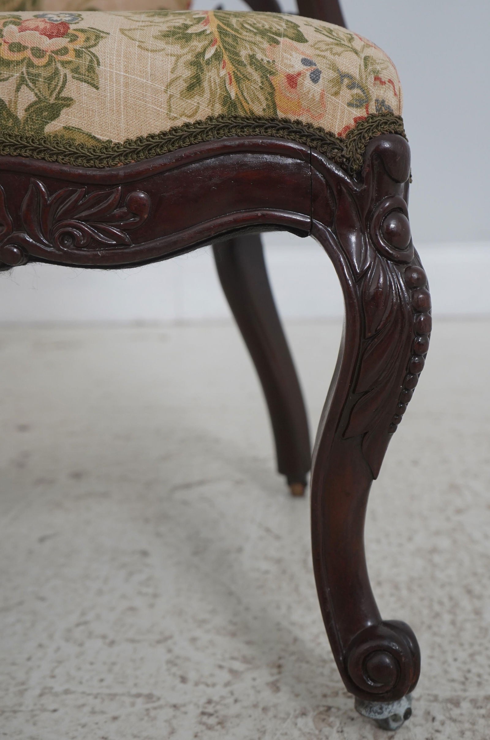 Antique Victorian Belter Walnut Small Scale Accent Chair - 9