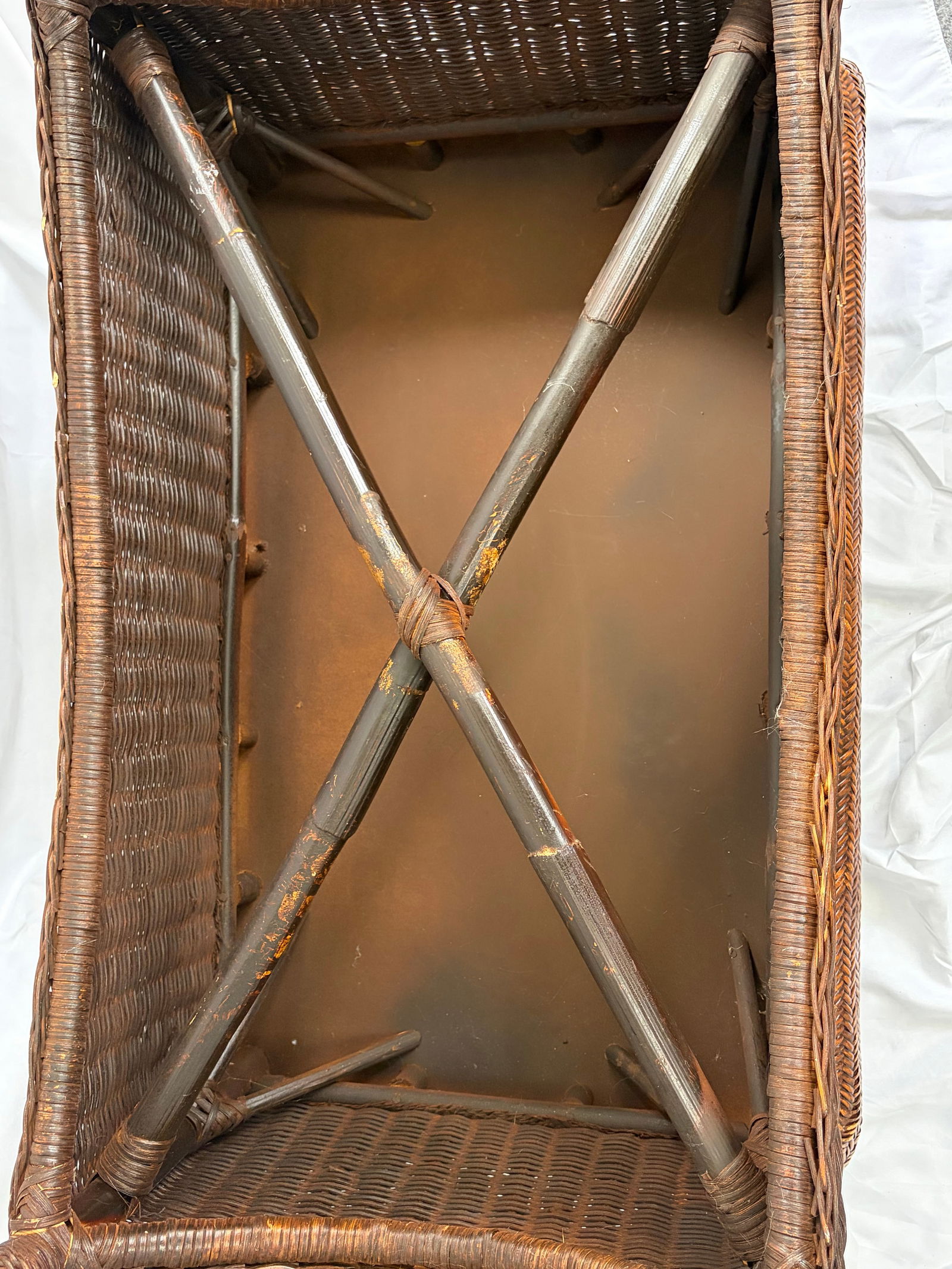 Late 20th Century Coastal Rattan Rectangular Coffee Table - 7