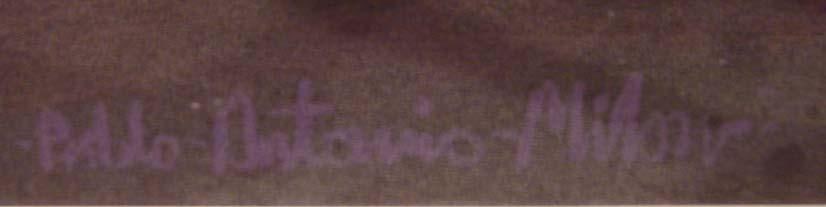 Pablo Antonio Milan Dancing Kachina Acrylic Paper Original Painting - 2