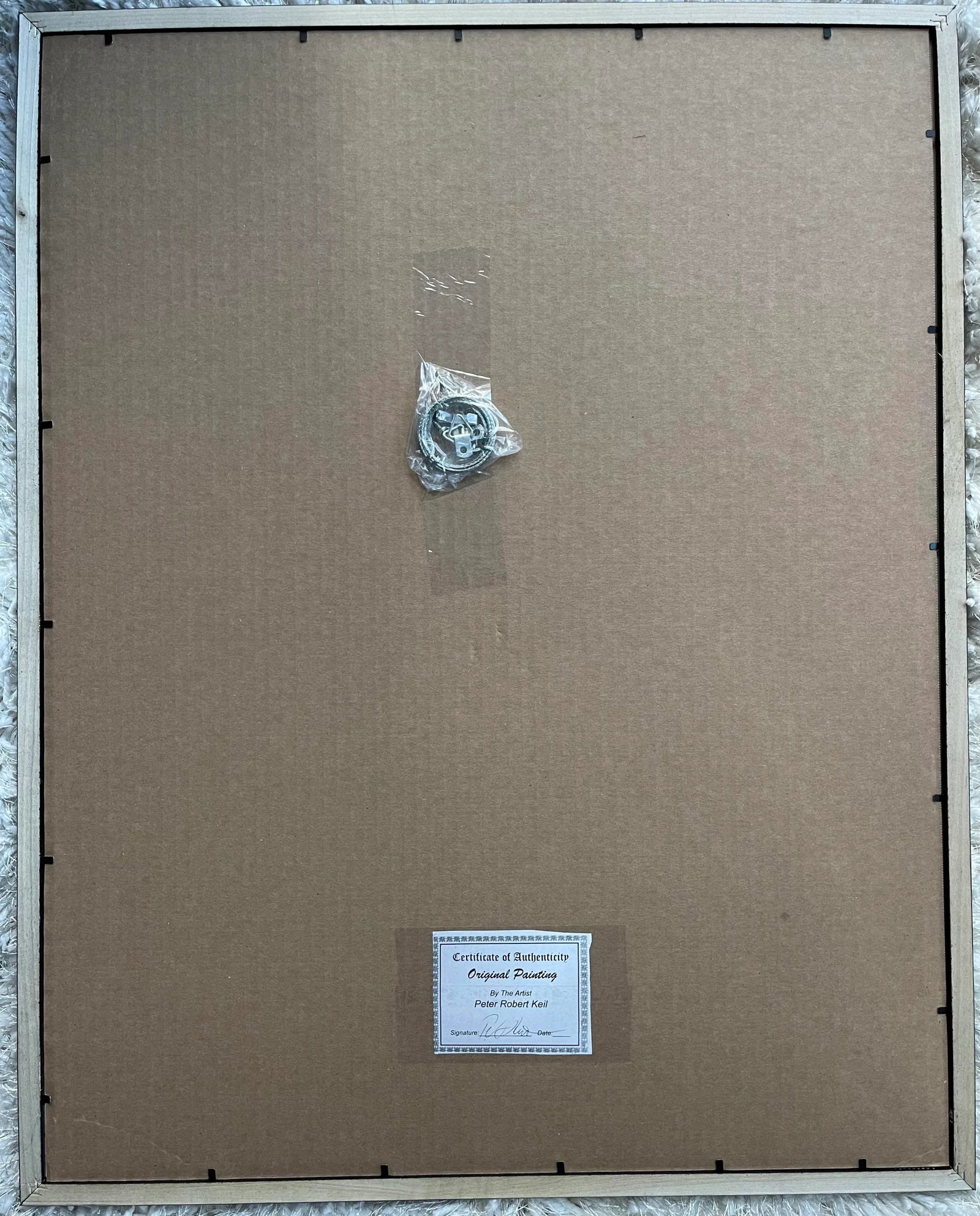 Contemporary Abstract Face Portrait Painting by Peter Keil, Framed - 2