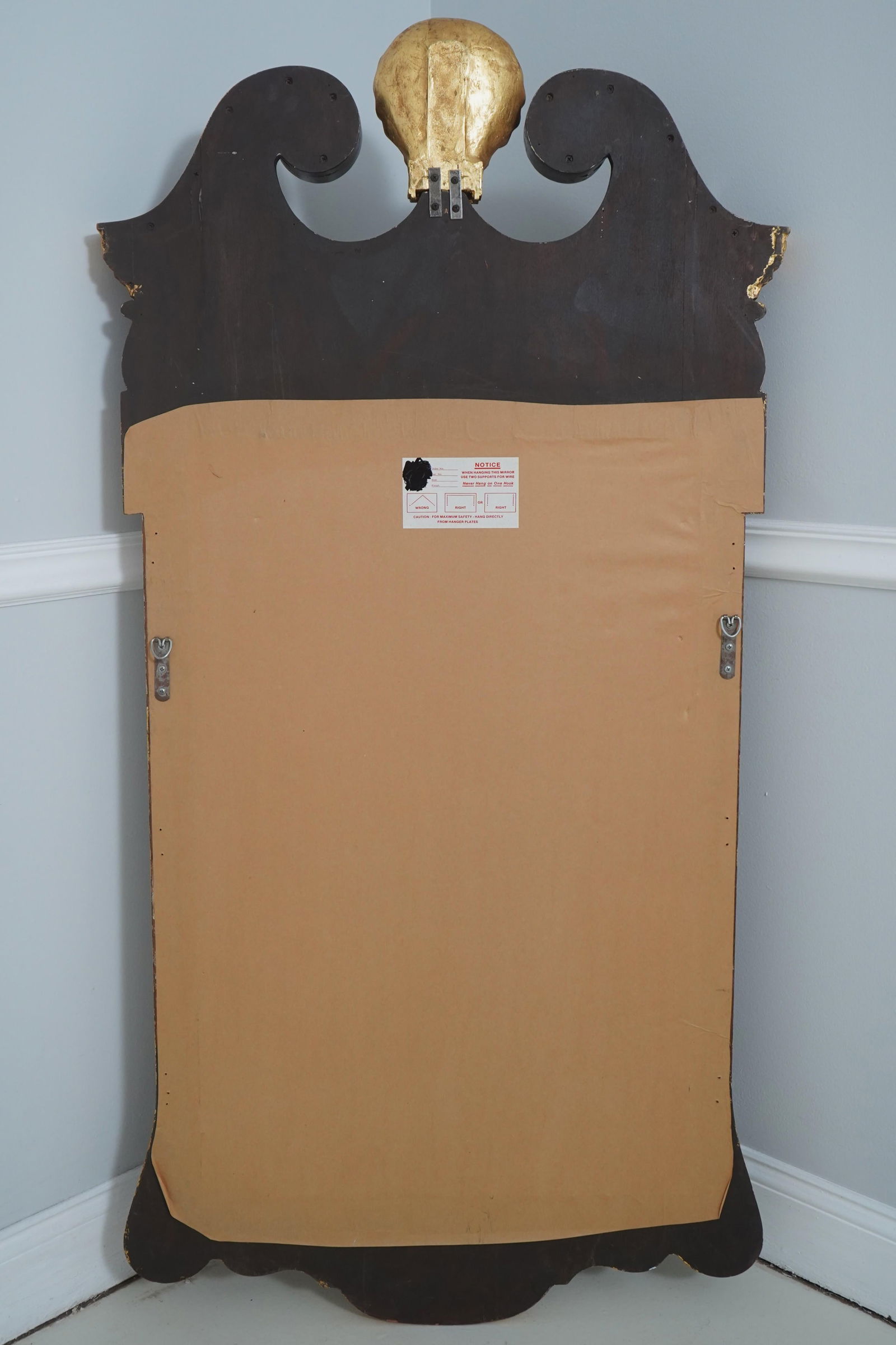 Friedman Brothers Mahogany Gold Gilt Trim Chippendale Mirror - 9