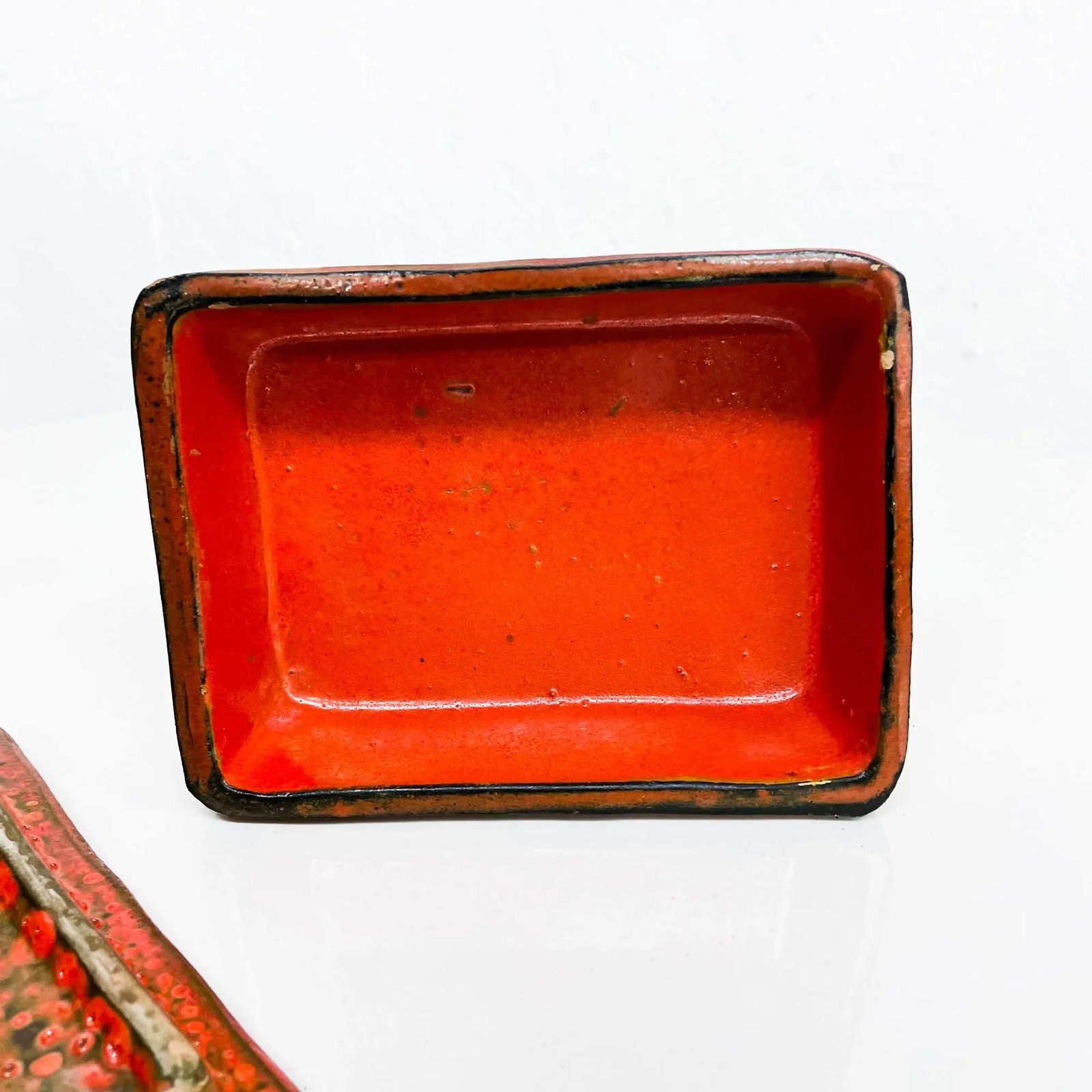 1960s Bitossi Aldo Londi Italian Red Ceramic Box Italy - 7