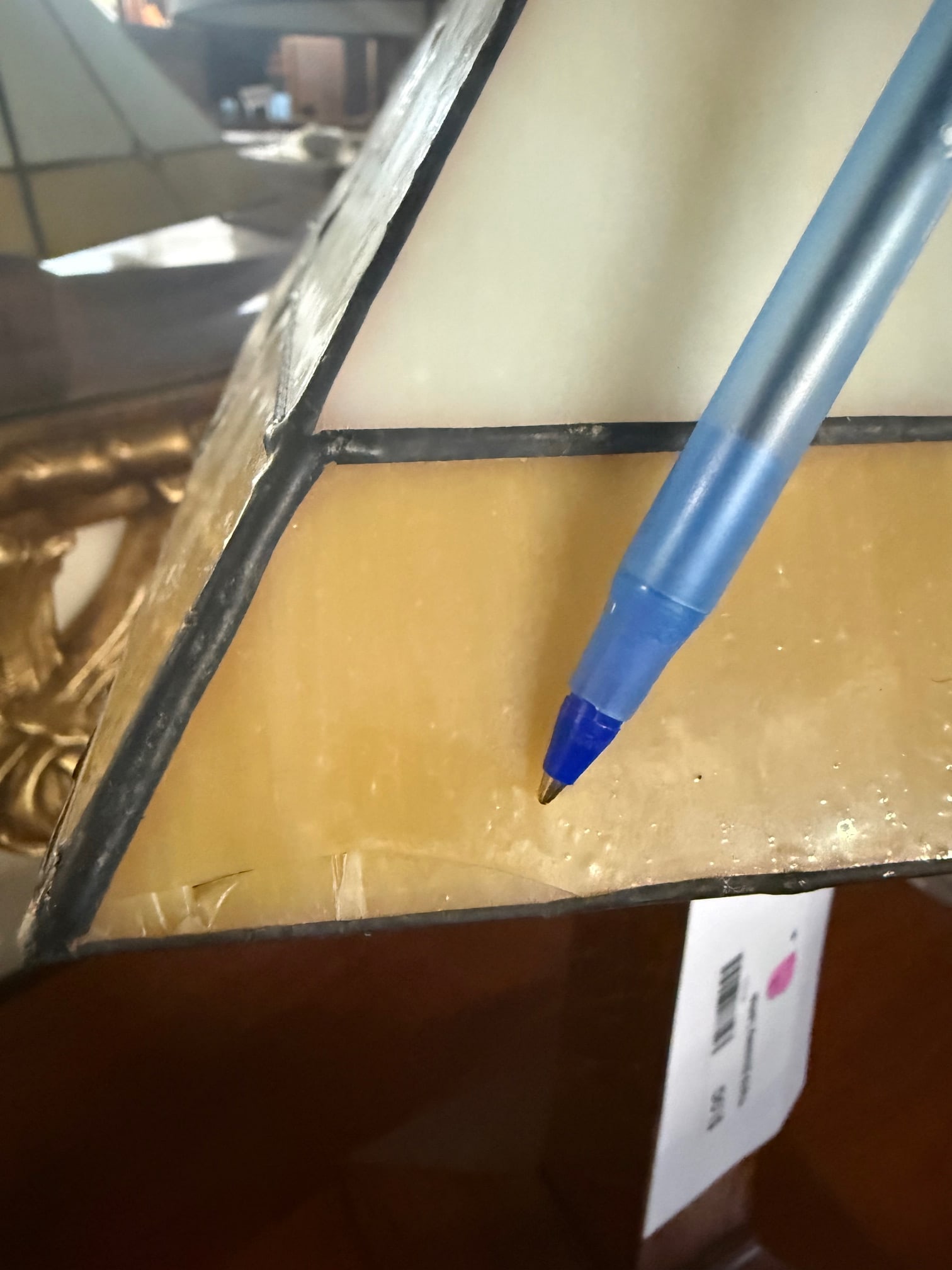 Stickley Slag Glass Mission Oak Lamp - 10