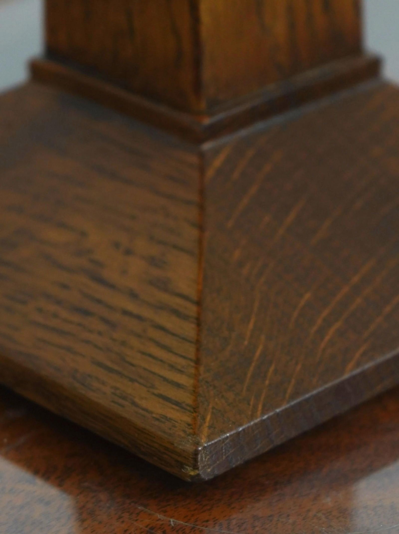 Stickley Slag Glass Mission Oak Lamp - 5